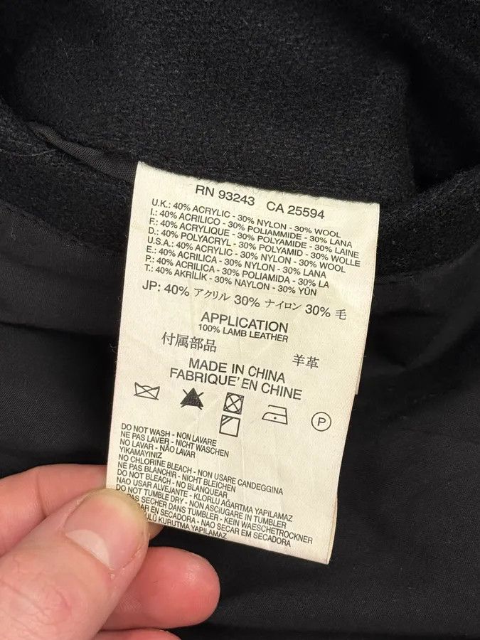 Diesel 2000s Diesel Black Wool Cabana Buttoned Jacket Size US S / EU 44-46 / 1 - 13 Thumbnail