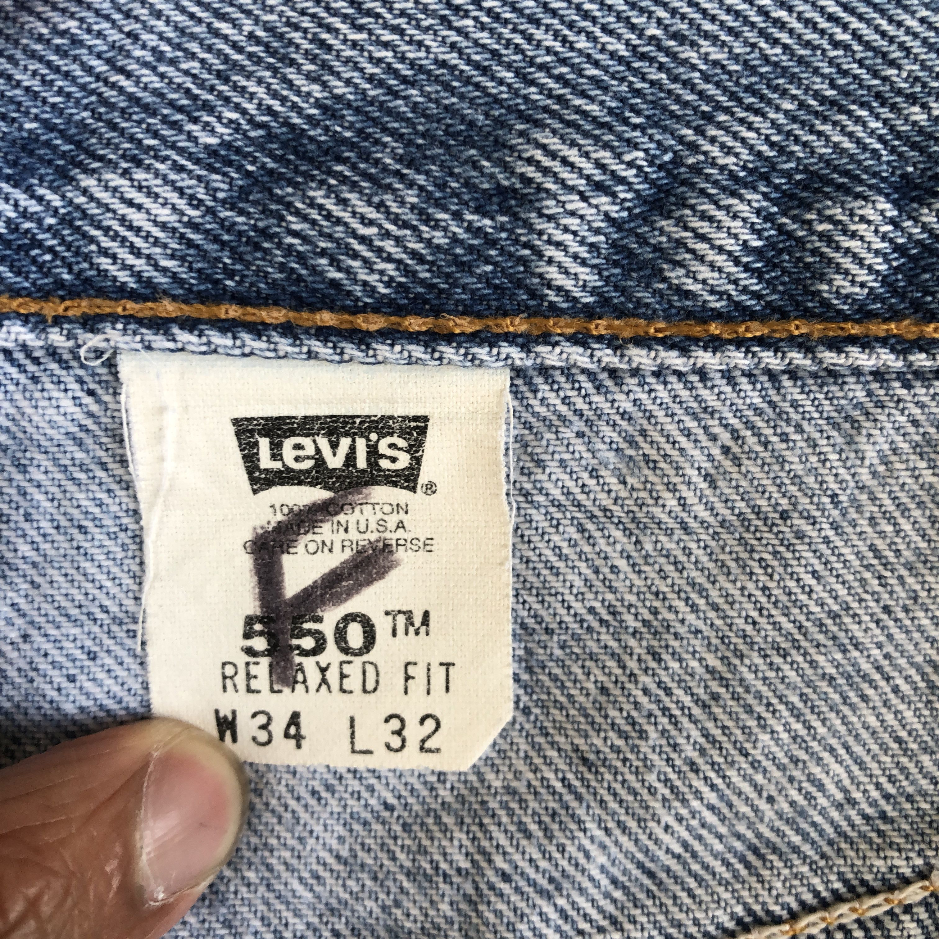 Levi's Vintage Levis Sun Faded Jeans Levi's Light Wash Denim Size US 32 / EU 48 - 9 Thumbnail