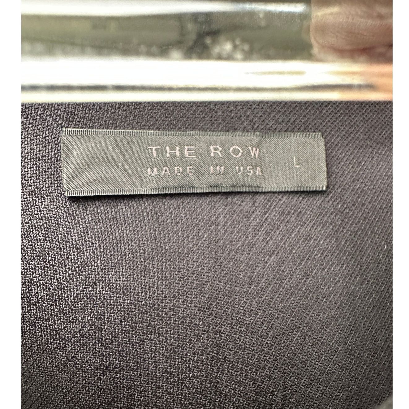 The Row The Row Black Shirt Button Long Sleeve Collared L Semi Sheer Size L / US 10 / IT 46 - 10 Thumbnail