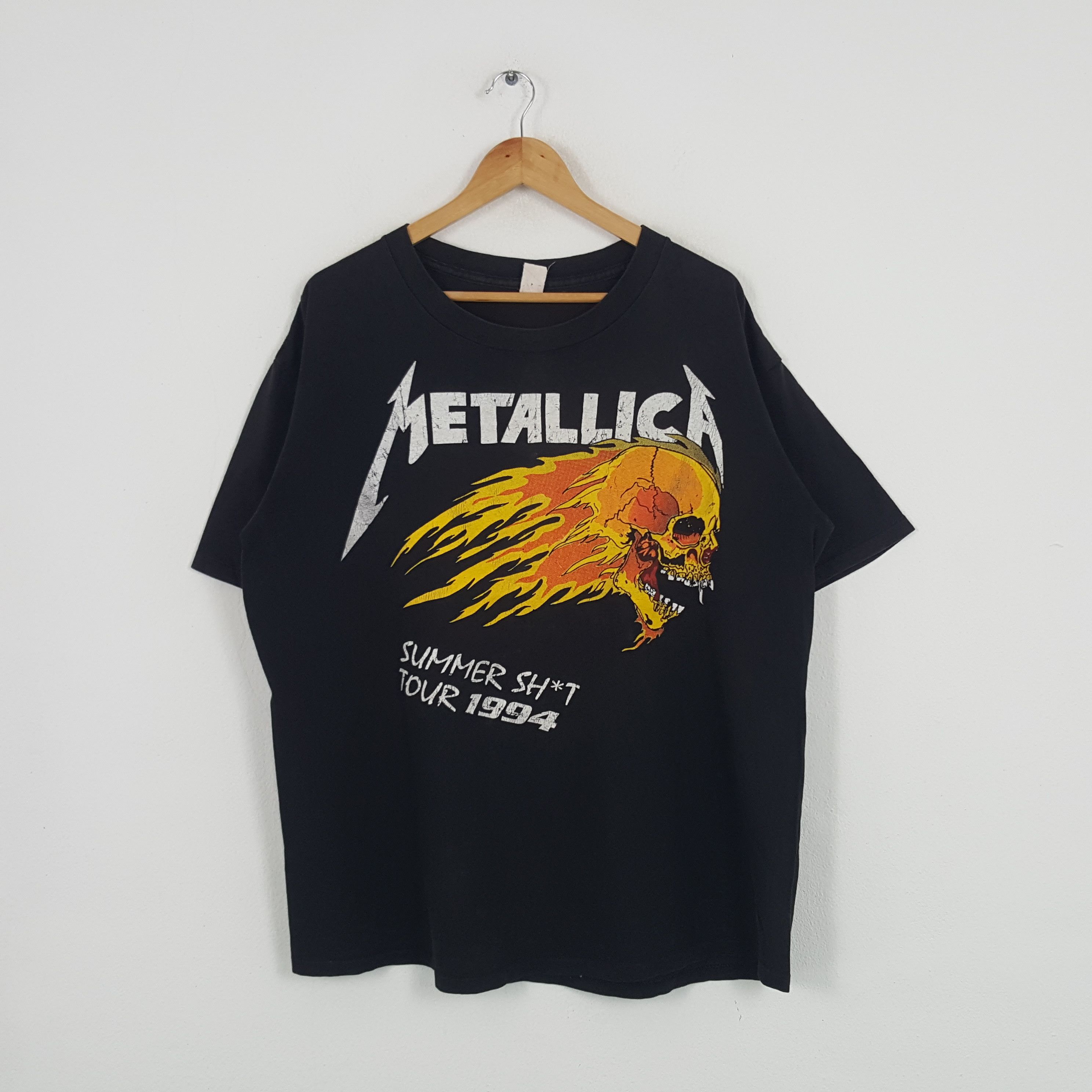 Band Tees × Metallica × Vintage Vintage 90's Metallica American Heavy Metal Band Tshirt Size US XXL / EU 58 / 5 - 1 Thumbnail