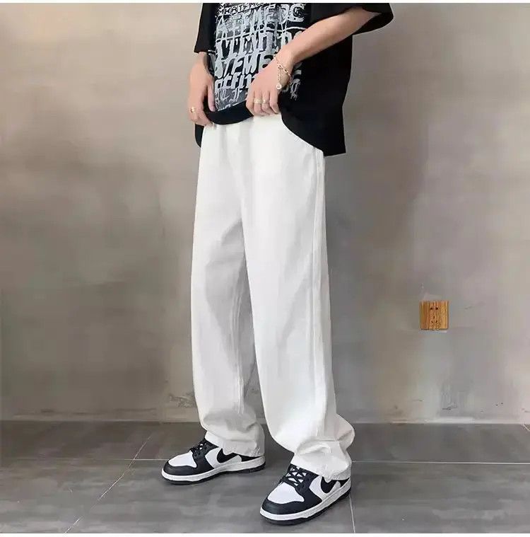 Japanese Brand Straight leg wide leg loose hip-hop jeans Size US 32 / EU 48 - 2 Thumbnail