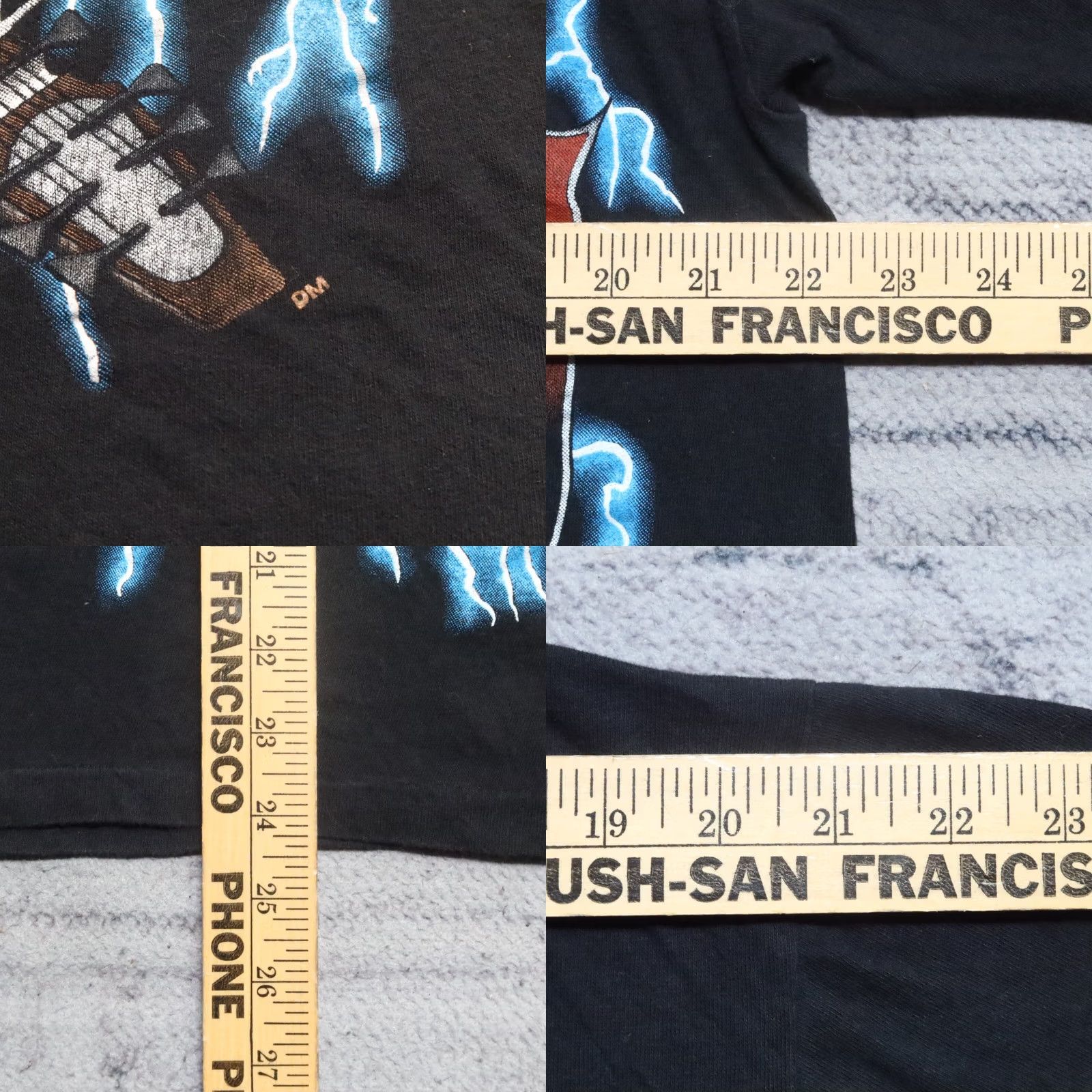 Vintage Vintage American Thunder Metal Head Motorcycle Shirt Tee L Mens Black 90s/Old School Graphic Tee Size US L / EU 52-54 / 3 - 8 Thumbnail