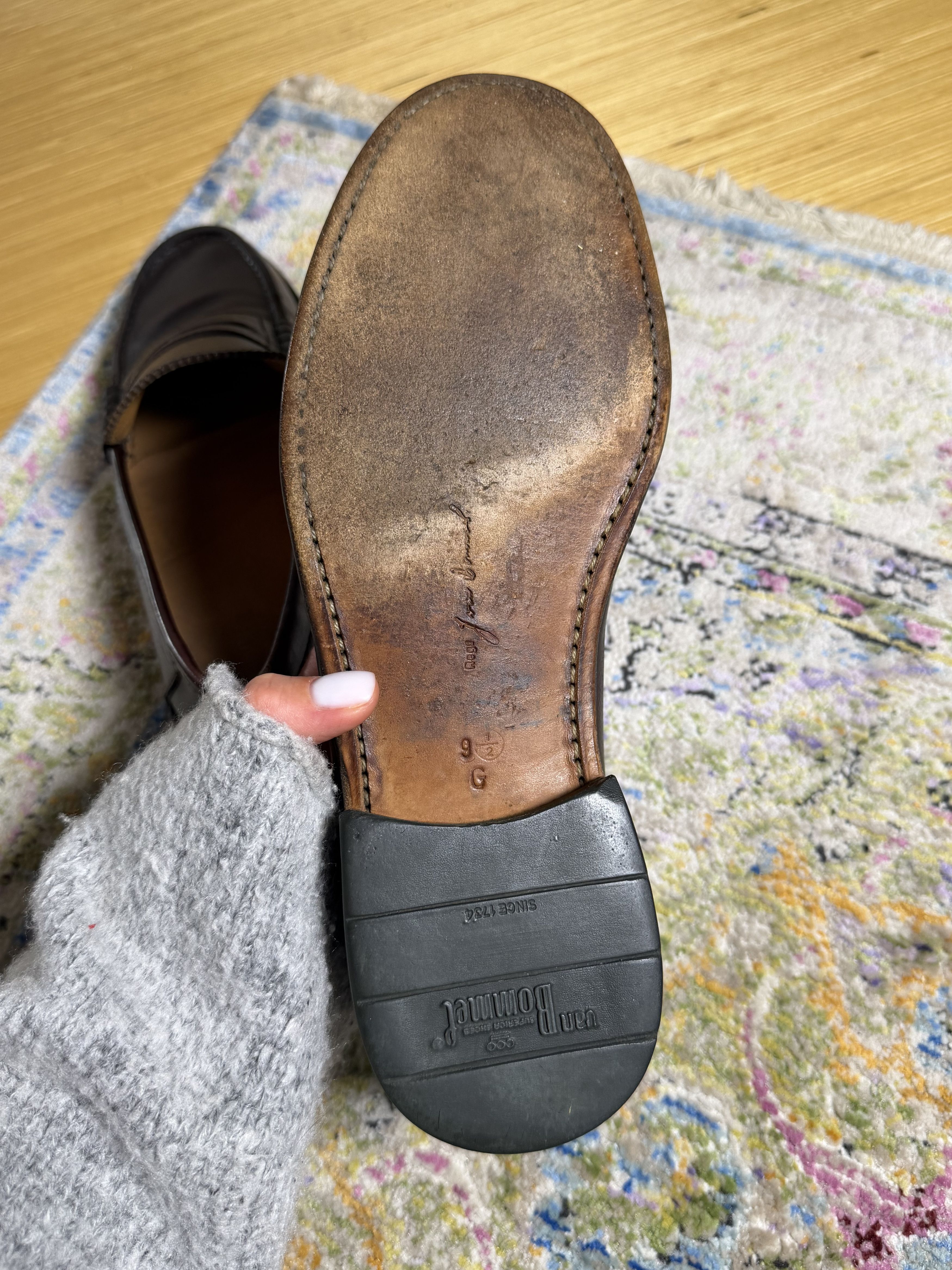Floris van Bommel Floris van Bommel Bordeaux Leather Loafers Passa 01.01 Size US 10.5 / EU 43-44 - 9 Thumbnail