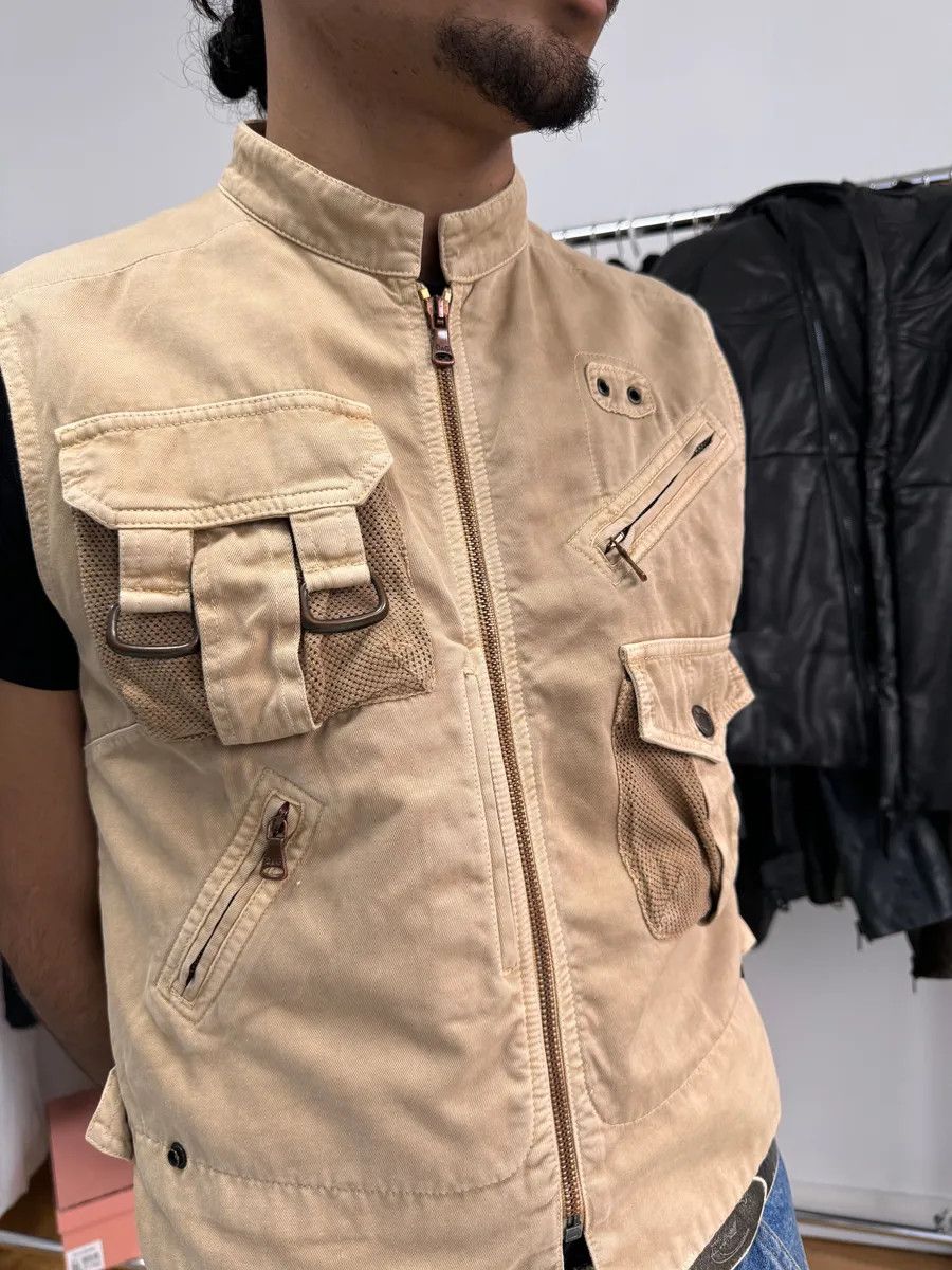 Dolce & Gabbana × Vintage SS2003 Dolce & Gabbana Beige Cargo Combat Vest Size S / US 4 / IT 40 - 5 Thumbnail