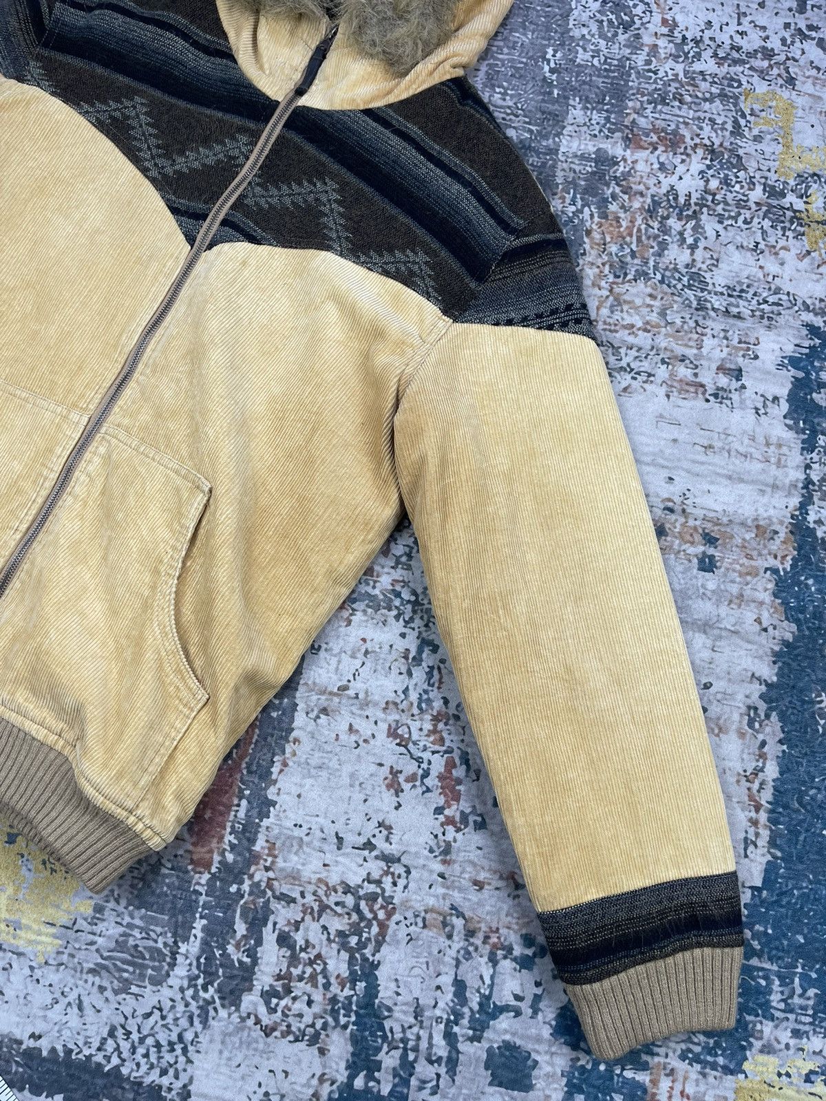 Japanese Brand Monitor GDW Corduroy Navajo Fur Hoodie Jackets Size US S / EU 44-46 / 1 - 5 Thumbnail