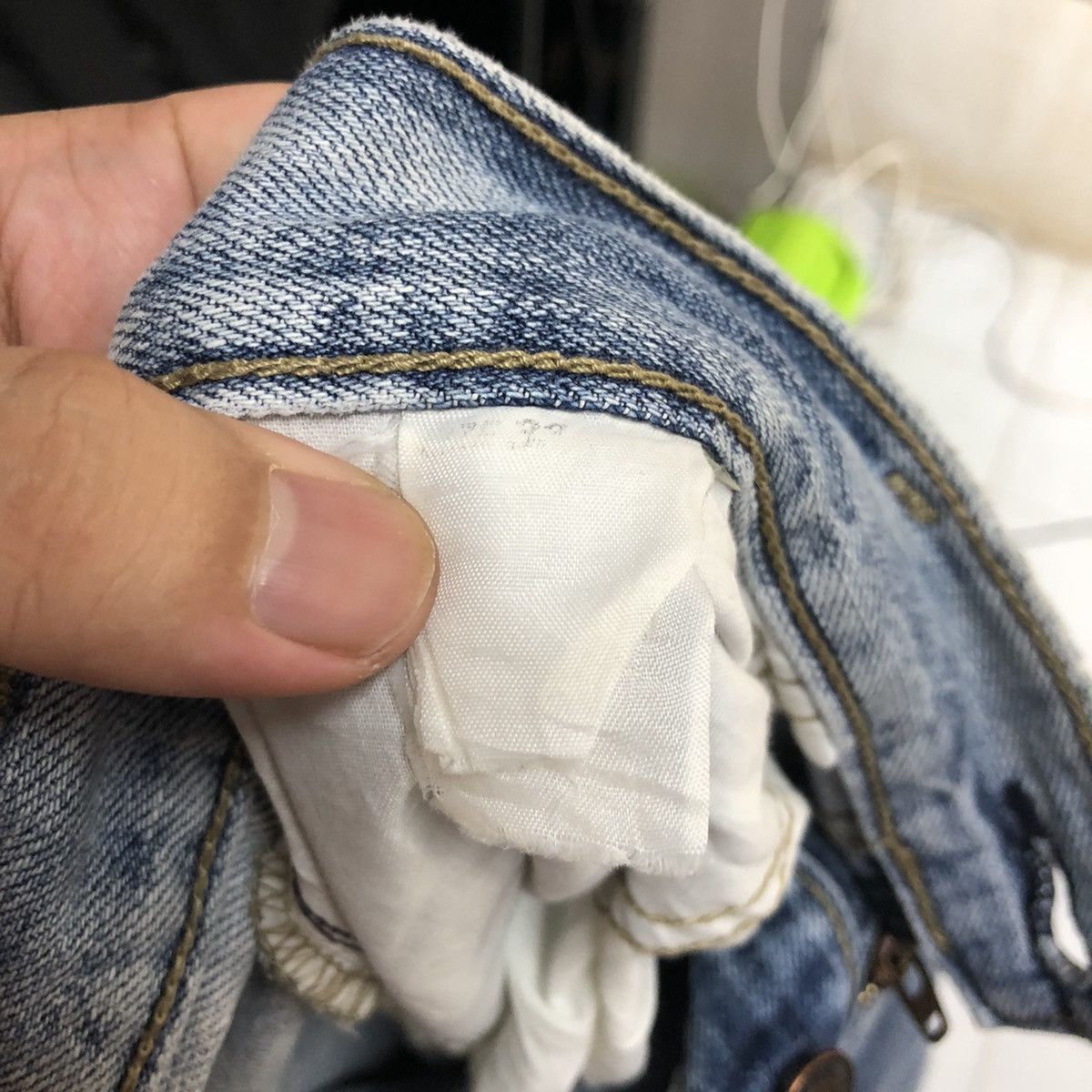 Levi's DL Levis Blue Denim Pants #C194 Size US 33 - 20 Thumbnail