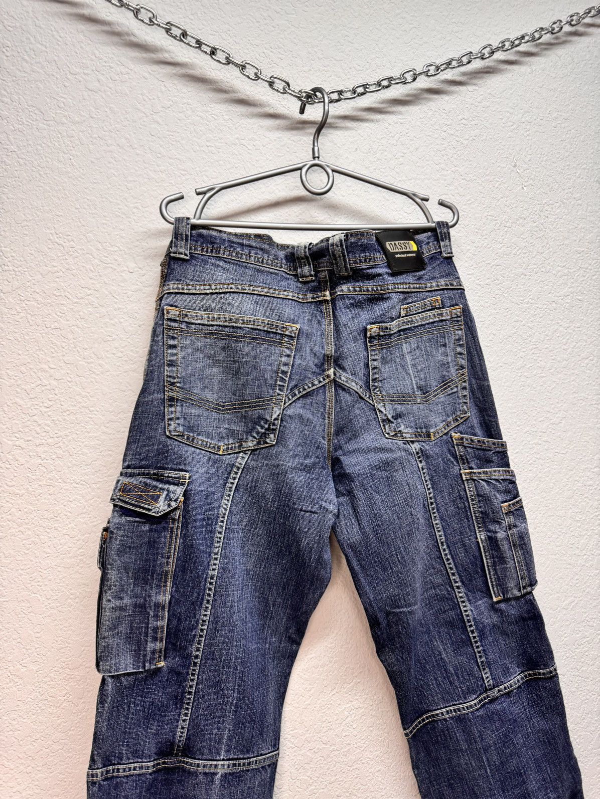 If Six Was Nine × Japanese Brand × Yohji Yamamoto VTG Yohji Yamamoto Junya Watanabe Style Bondage Cargo Pants Size US 32 / EU 48 - 13 Thumbnail