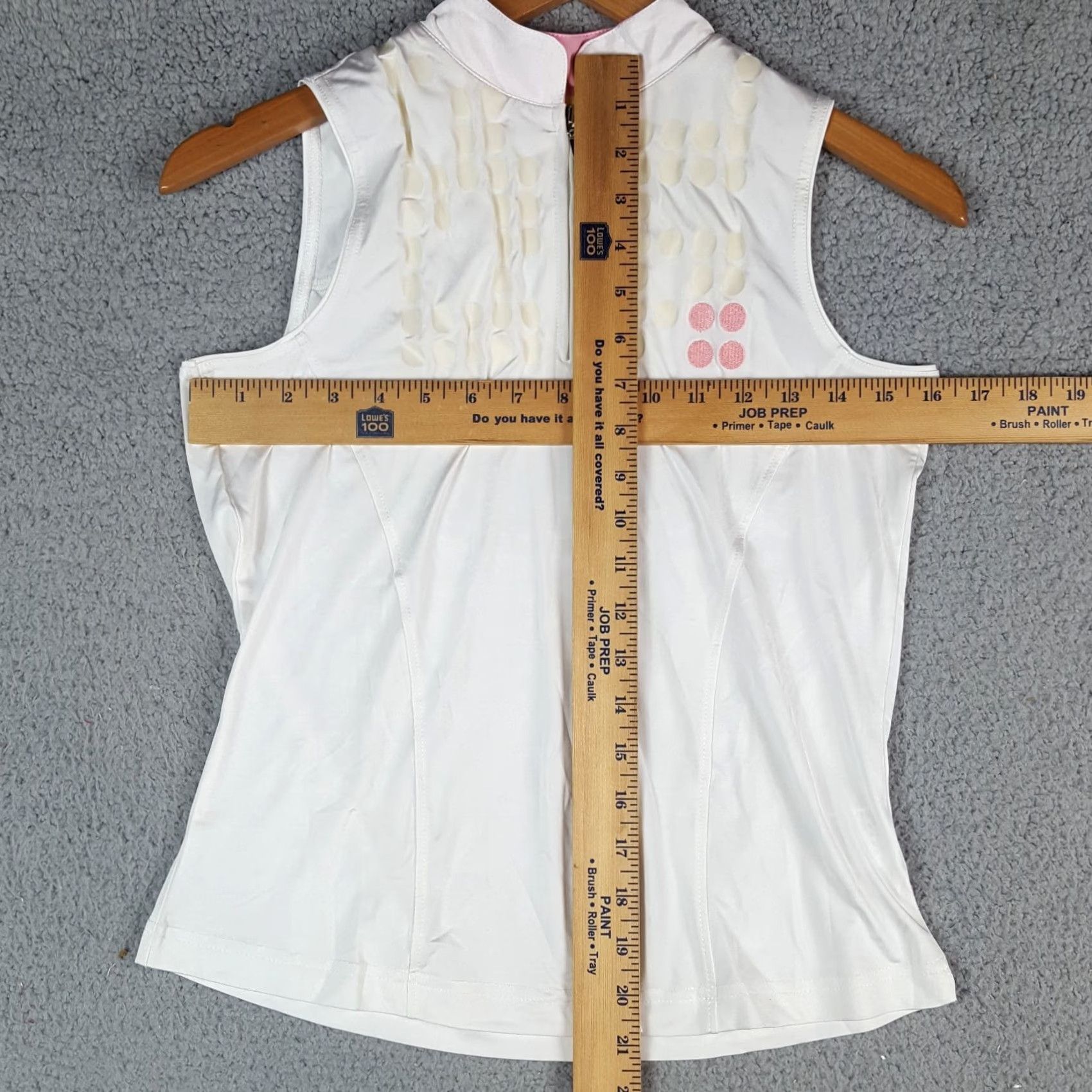 Vintage VINTAGE Jamie Sadock Tank Shirt XS White Sleeveless Zip Collared Polo 00s Y2K Preppy Golf Bodysuit Women Size XS / US 0-2 / IT 36-38 - 4 Thumbnail