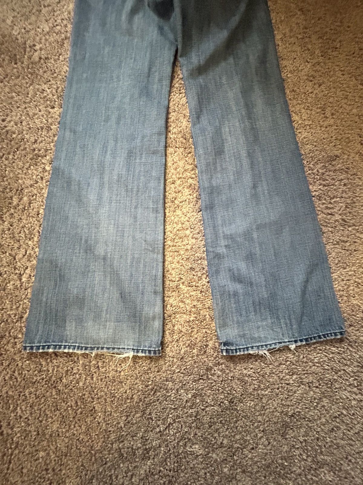 7 For All Mankind × Vintage Vintage Distressed Bootcut Jeans Size US 31 - 7 Thumbnail