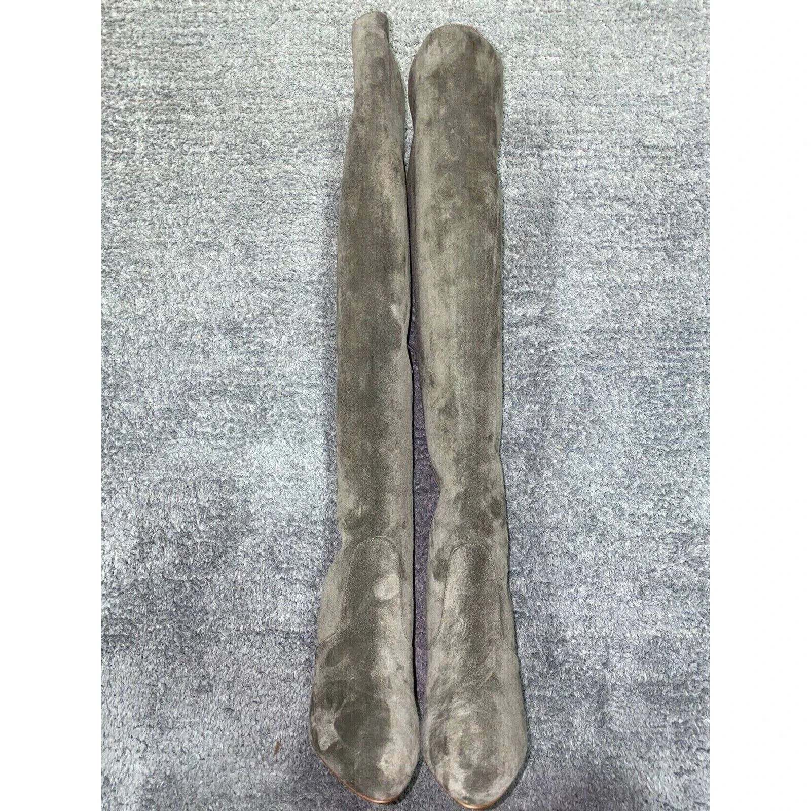 Christian Louboutin Christian Louboutin Eleonor Botta 85 Silex Grey Suede OTK Size US 11 / IT 41 - 6 Thumbnail