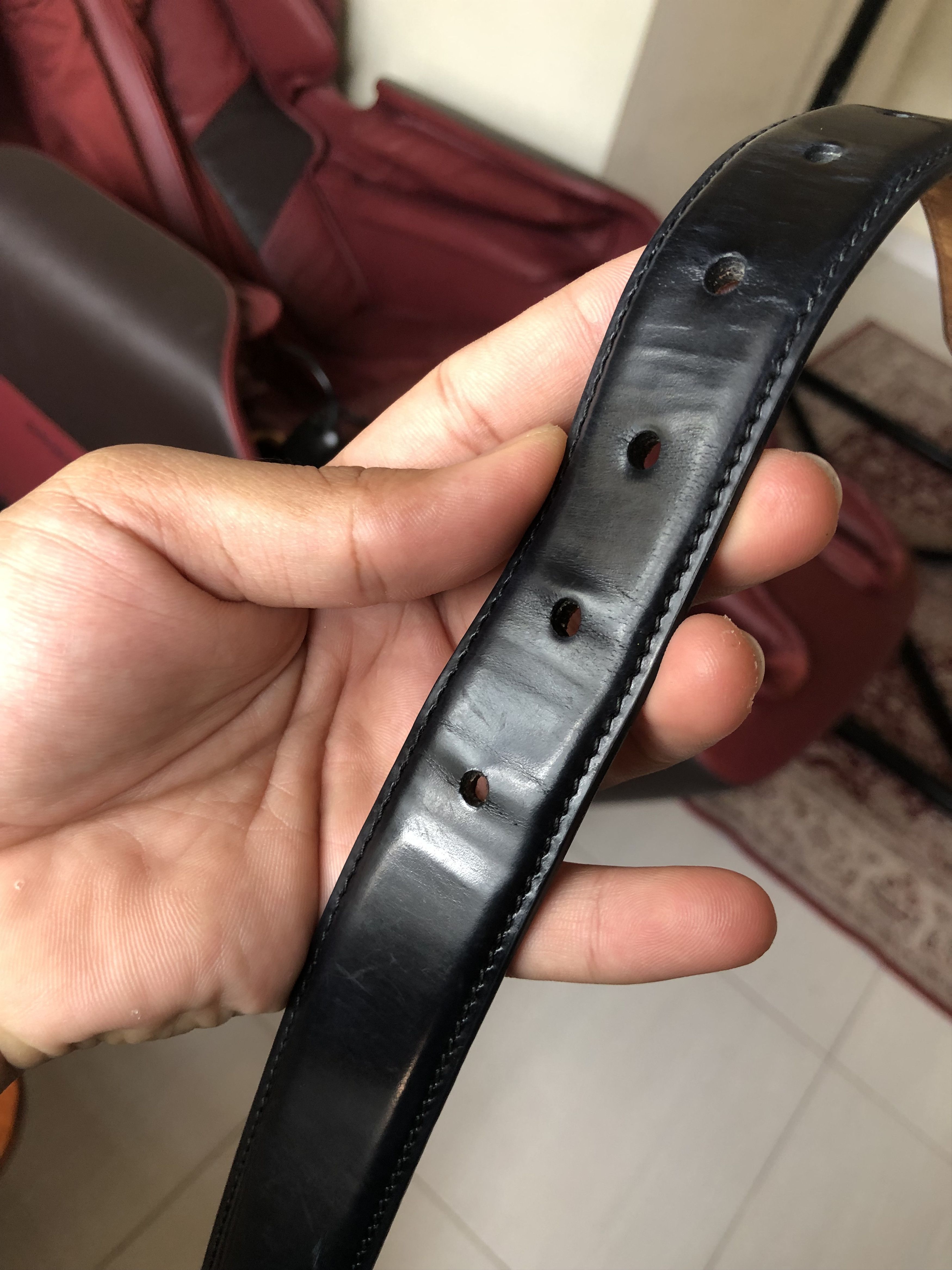 Balenciaga Balenciaga Leather Belt Size 85 Size 32 - 11 Thumbnail