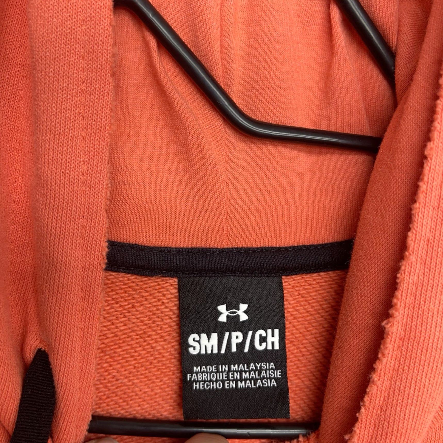 Under Armour Under Armour Project Rock Hoodie Mens Small Heavyweight Coral Gym UA Pullover Hooded Pockets Size US S / EU 44-46 / 1 - 3 Thumbnail