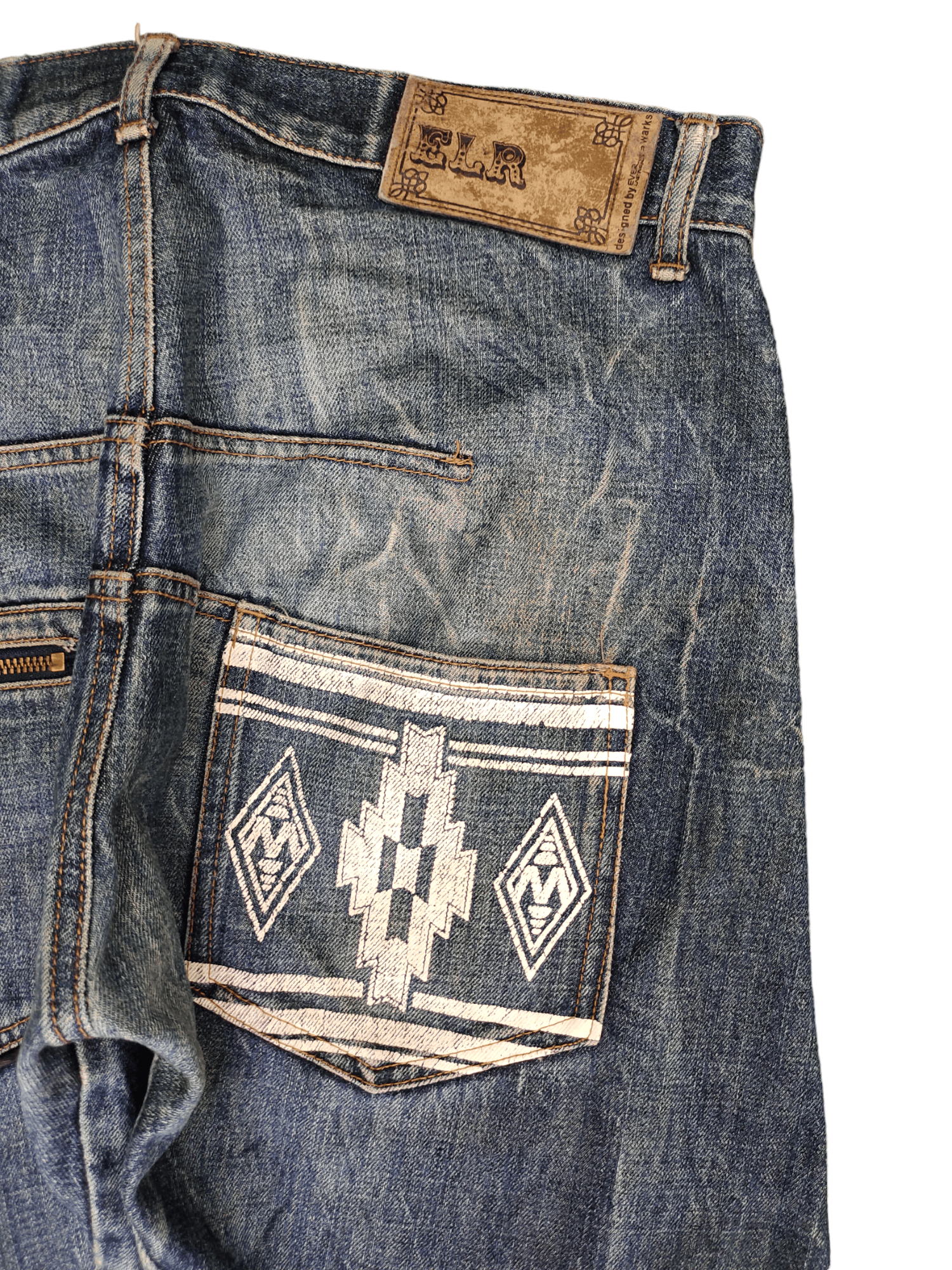 Japanese Brand Elr Japan Navajo Curved Denim Pants Ppfm Undercover Style Size US 34 / EU 50 - 3 Thumbnail