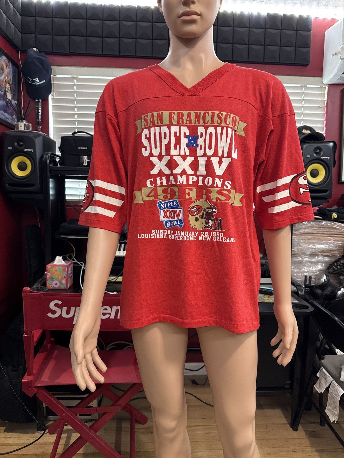 NFL × Vintage San Francisco 49ers 1990 Super Bowl XXIV champions shirt Size US L / EU 52-54 / 3 - 1 Thumbnail