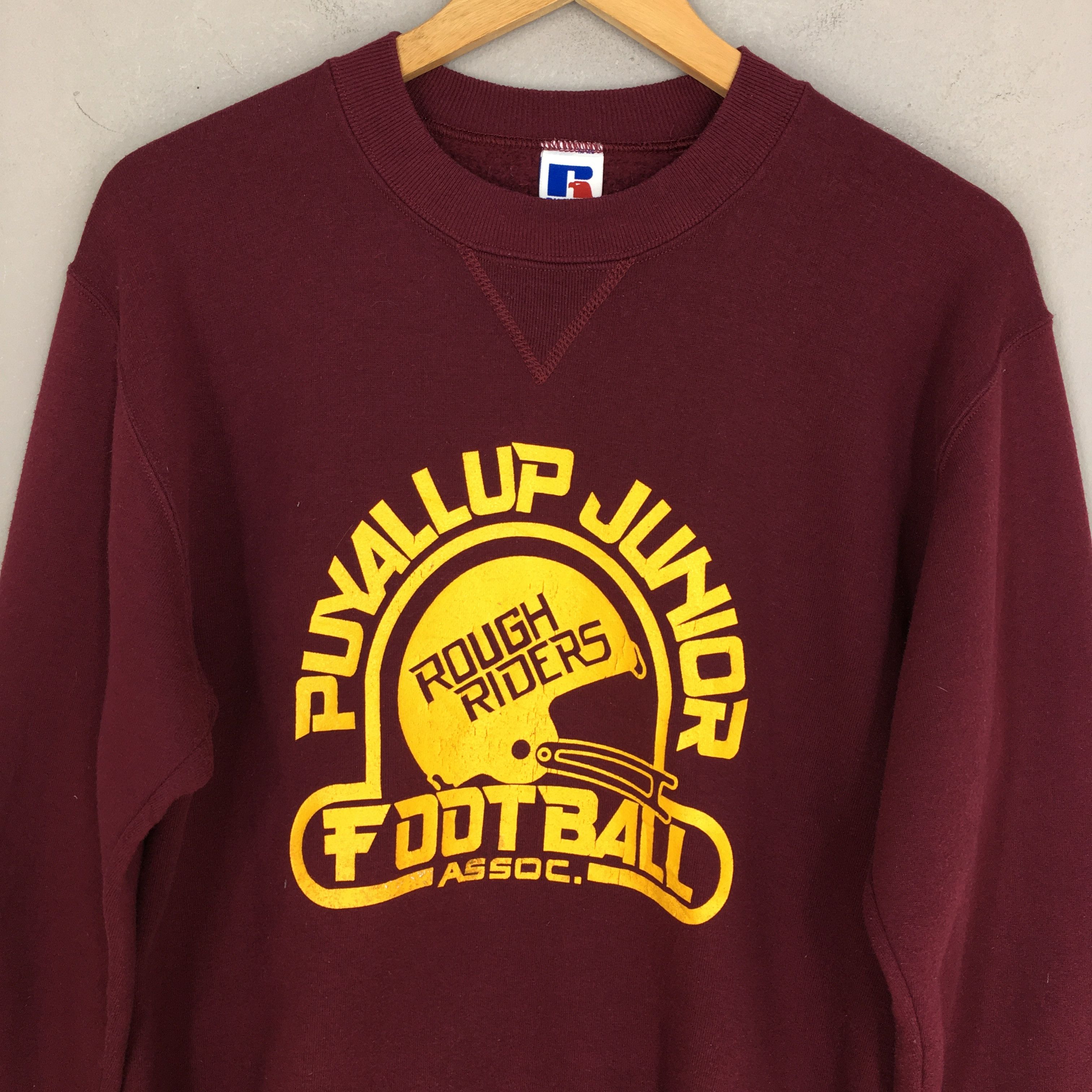 NFL × Vintage Vintage 90s Puyallup Junior Football Sweatshirt Medium Size US M / EU 48-50 / 2 - 2 Thumbnail