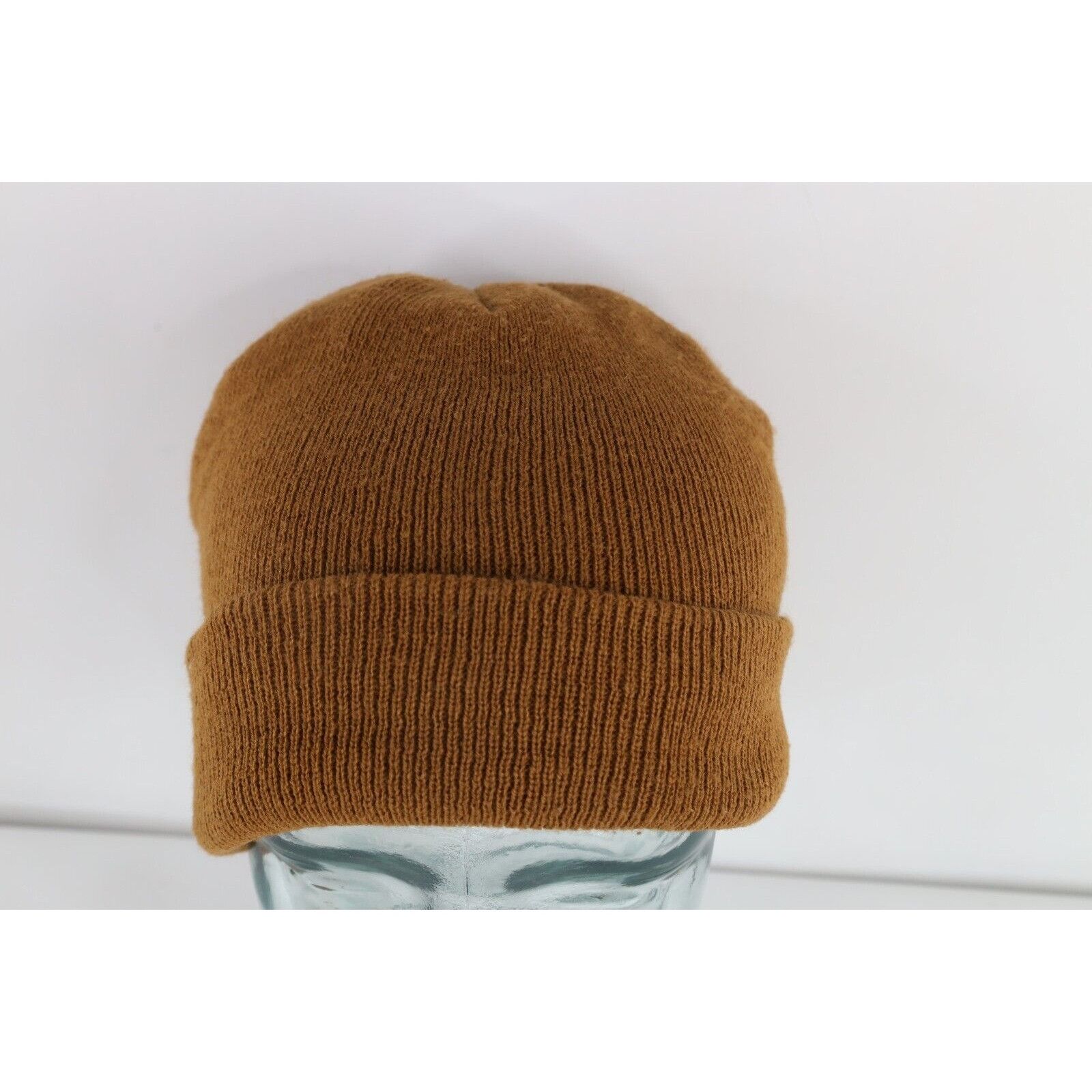 Vintage Vintage 90s Streetwear Blank Ribbed Knit Winter Beanie Hat Size ONE SIZE - 1 Thumbnail
