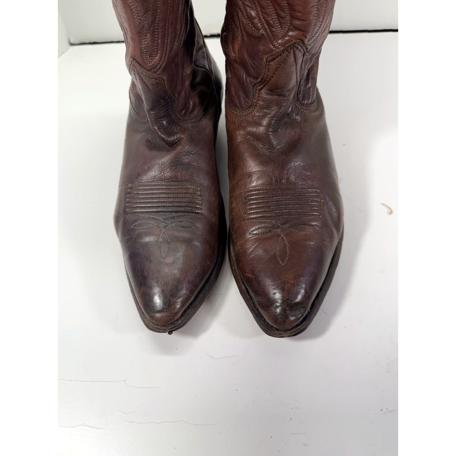 Vintage Nocona Boots Boot Men Size 8 D Brown Leather Western Rodeo Vintage USA Size US 8 / EU 41 - 3 Thumbnail