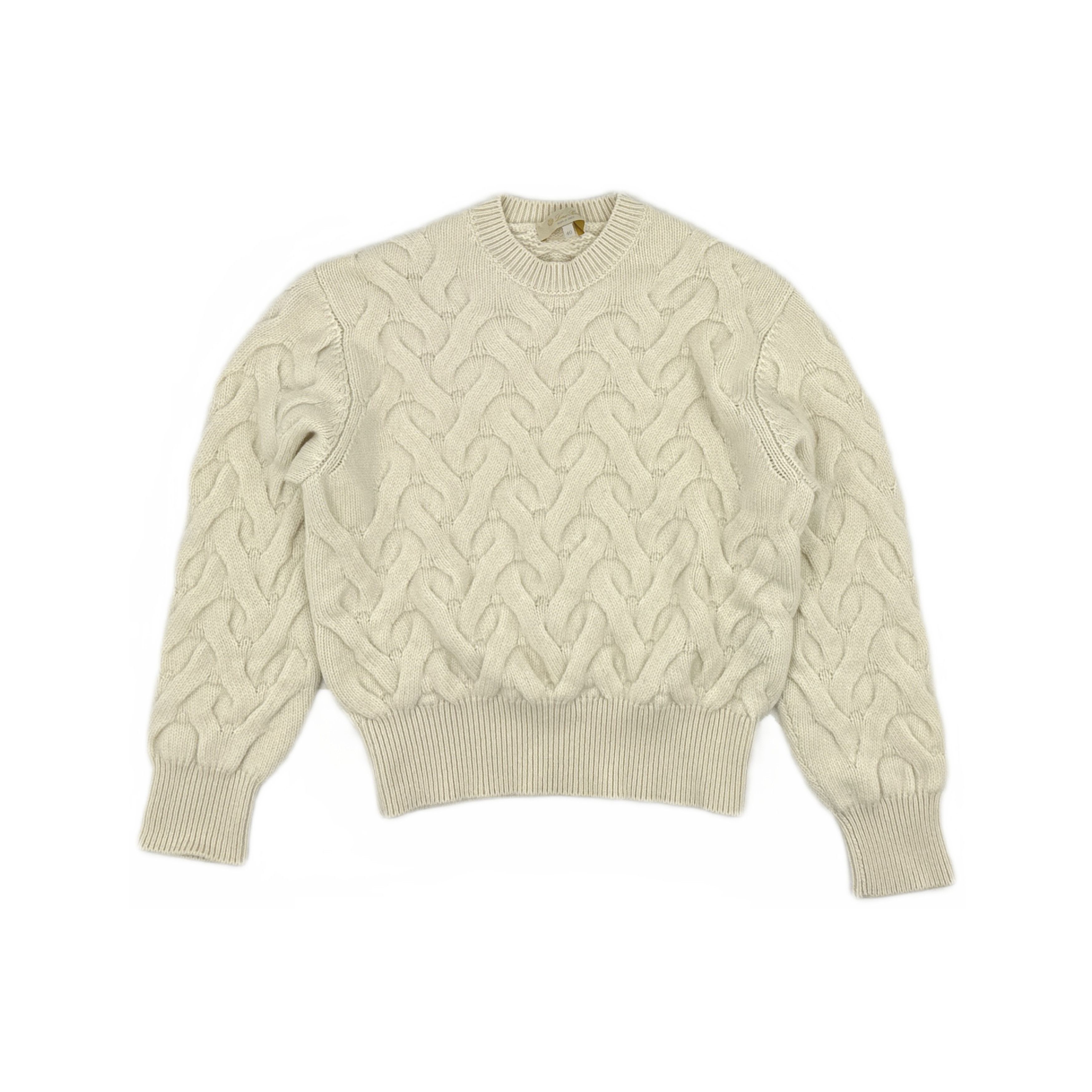 Loro Piana Loro Piana Cable Knit Crewneck Sweater Size 40 Size S / US 4 / IT 40 - 1 Thumbnail
