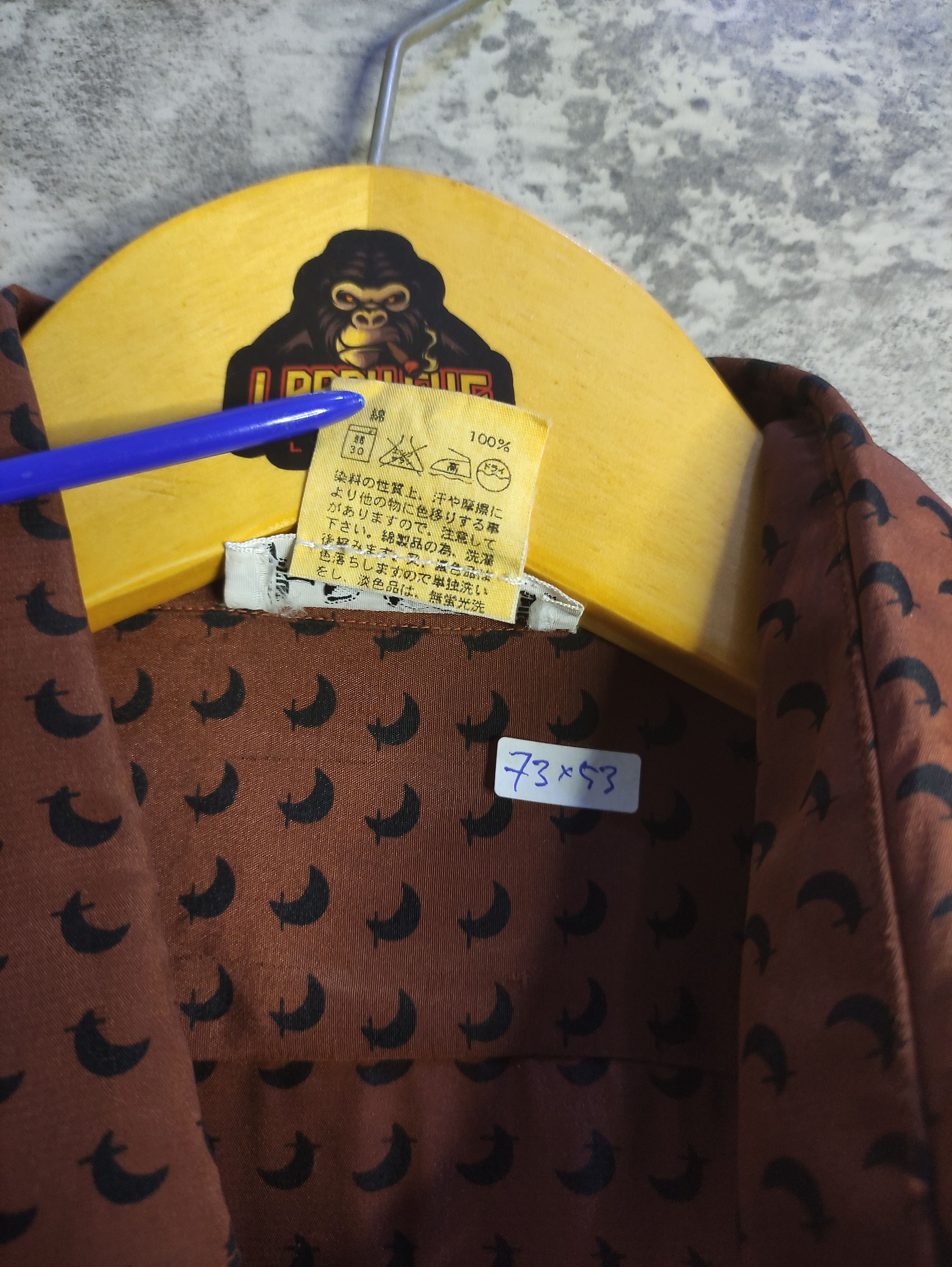 Hermes × Vintage Vintage Luxury - Hermes 'Moon' Silk Shirt Size US M / EU 48-50 / 2 - 9 Thumbnail