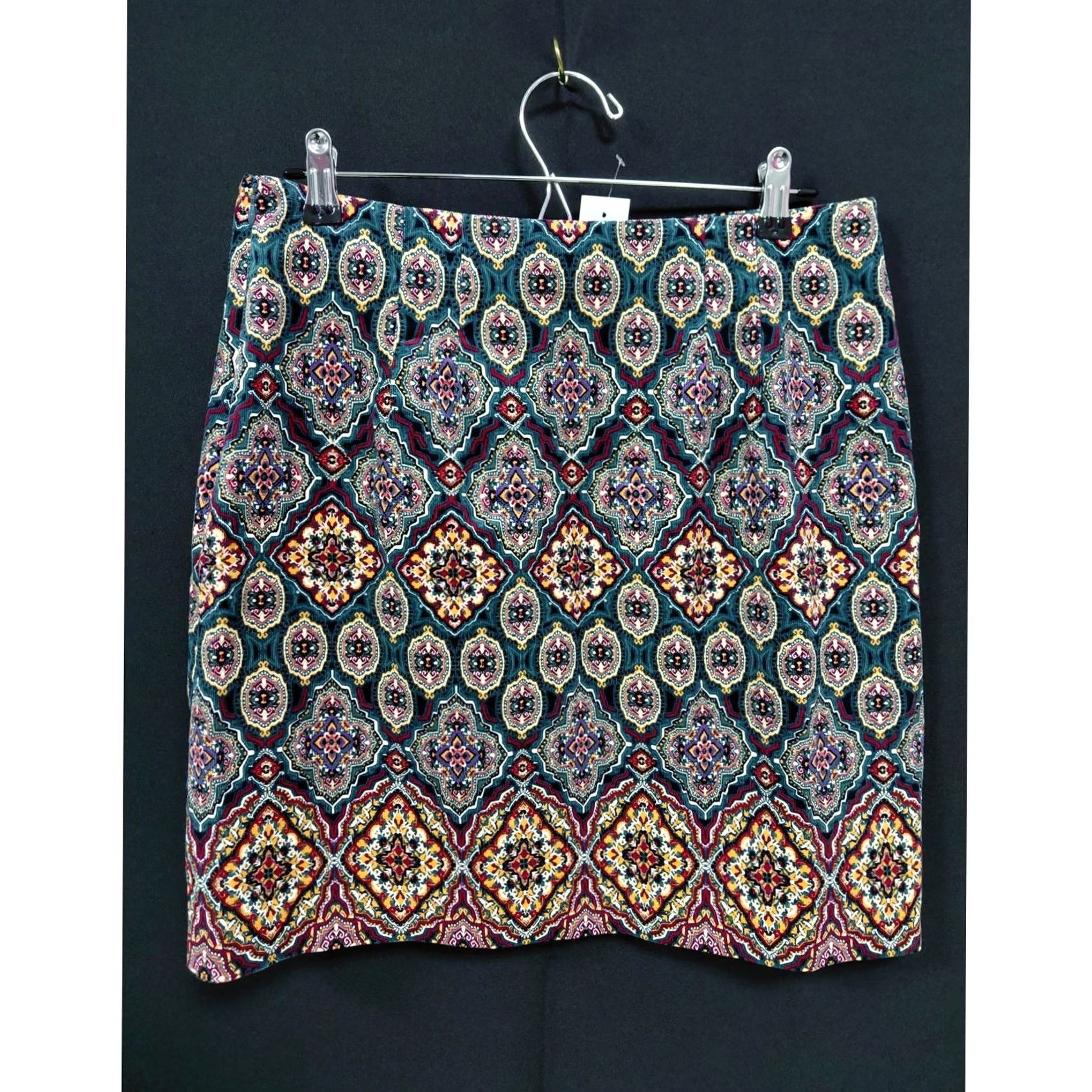 Loft LOFT Multicolor Geometric Woven Skirt Women Size 6 Size 28" / US 6 / IT 42 - 2 Thumbnail
