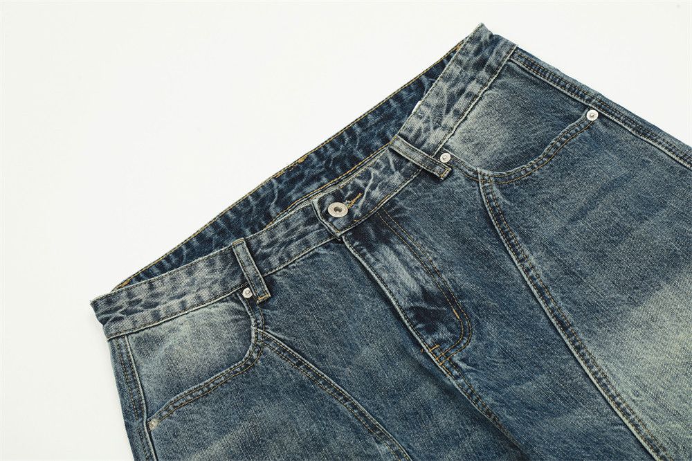 Jean Spliced Washed Disstressed Jeans Mens Size US 31 - 3 Thumbnail
