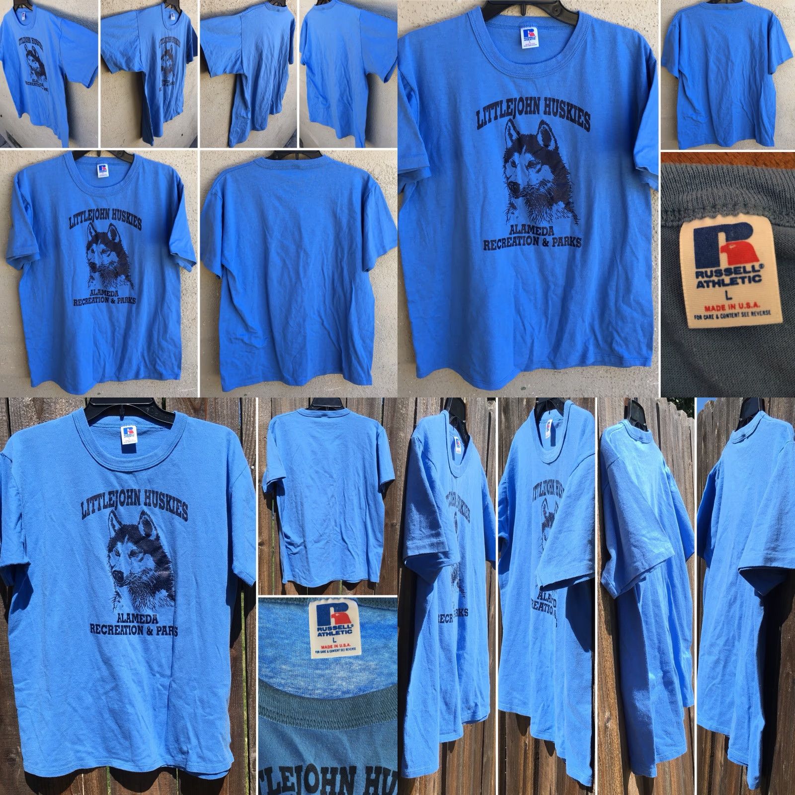 Russell Athletic VINTAGE Russell Athletic Alameda Recreation & Parks T-Shirt L 80s 90s Blue Men Graphic Tee + 50% Polyester 50% Cotton USA 1980s Size US L / EU 52-54 / 3 - 8 Thumbnail