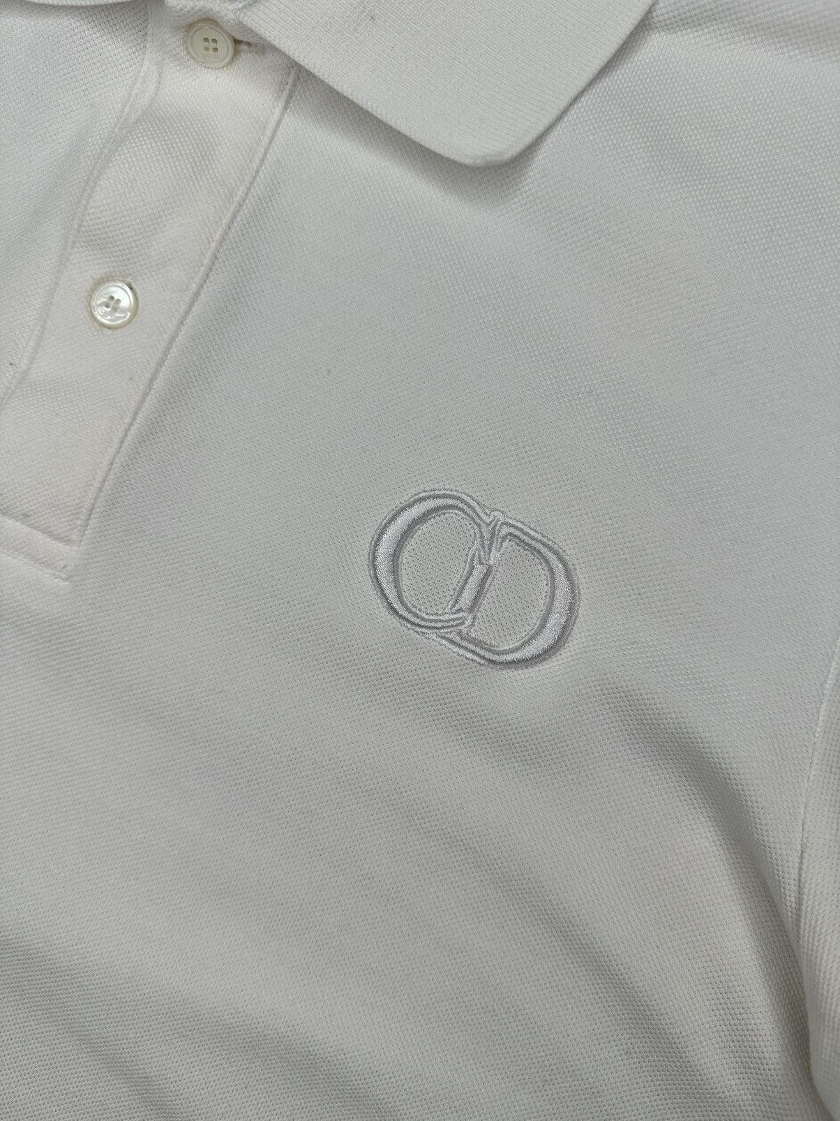 Christian Dior Monsieur × Dior Christian DIOR Polo Shirt White Size S / US 4 / IT 40 - 4 Thumbnail