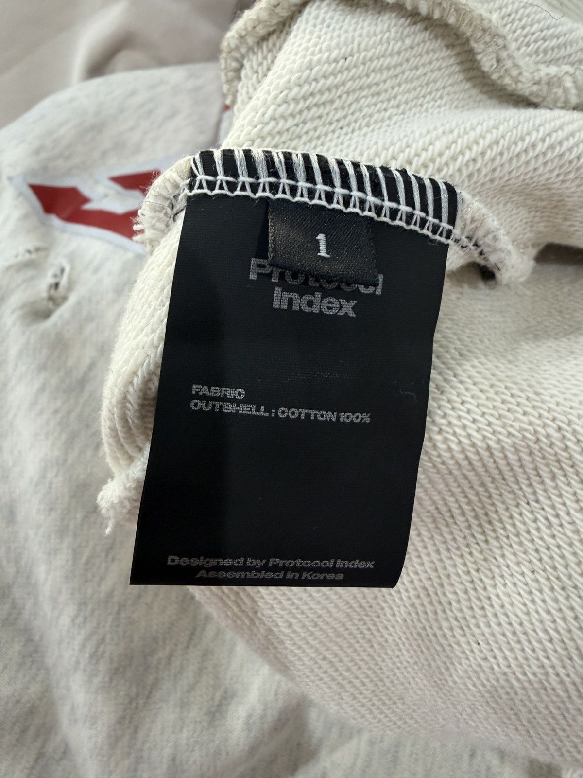 Other Protocol Index Upside Down Zip Hoodie (Ivory) sz 1 Size US S / EU 44-46 / 1 - 5 Thumbnail