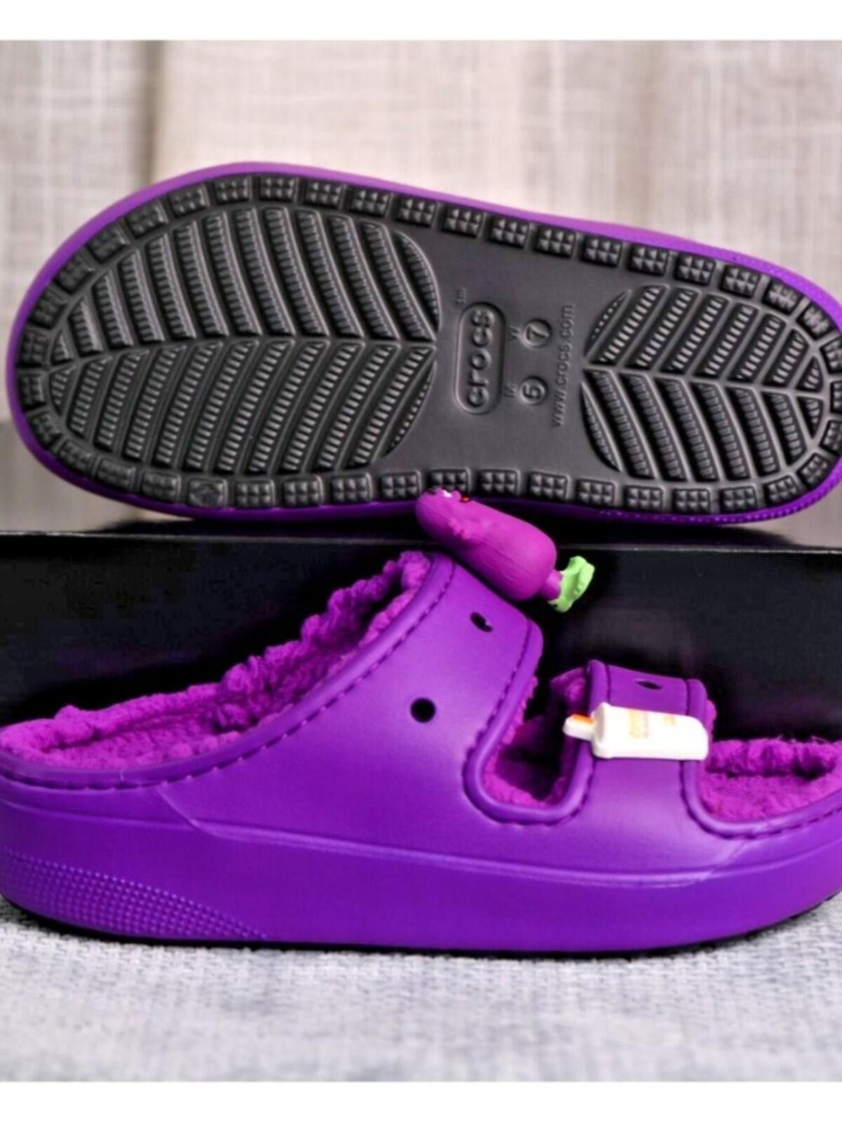 Crocs Crocs McDonald's Classic Cozzzy "Grimace" 209392-510 Size US 7 / IT 37 - 7 Thumbnail