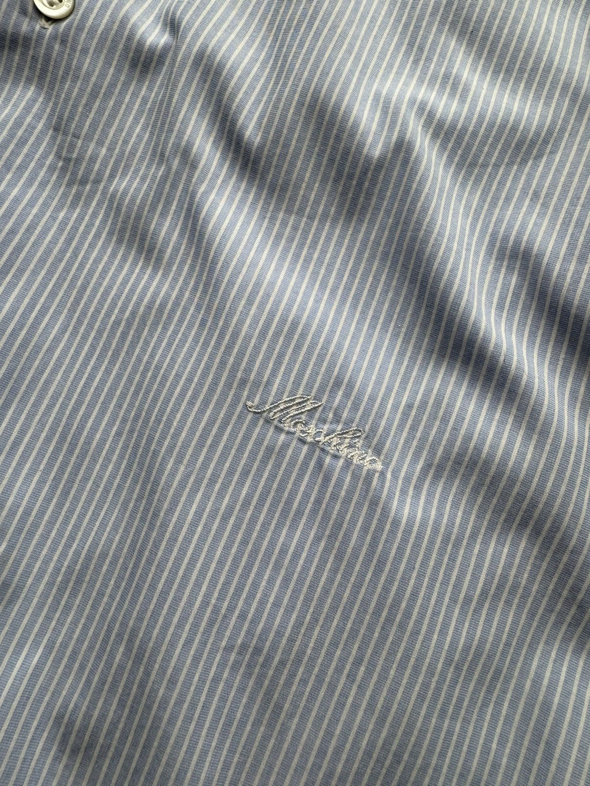 Moschino × Vintage Moschino Vintage Striped Shirt Long Sleeve Size US M / EU 48-50 / 2 - 4 Thumbnail