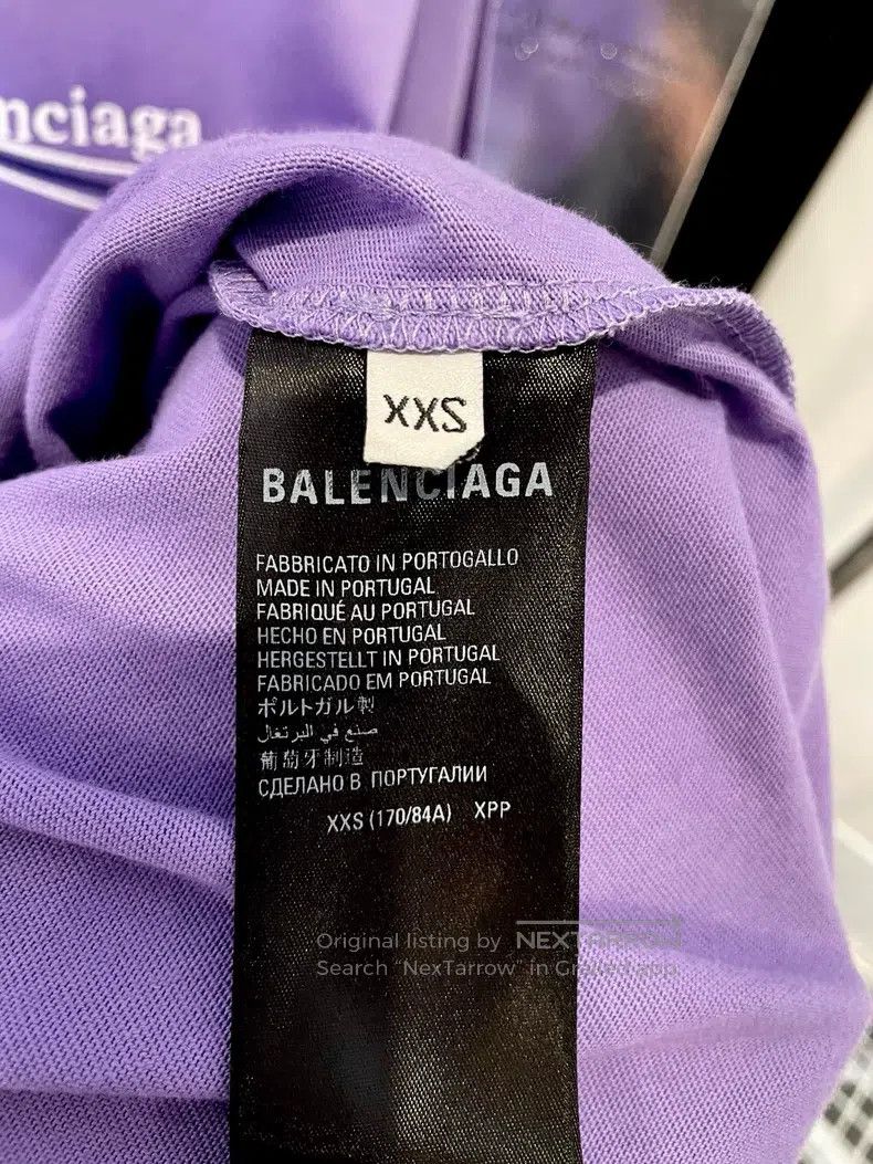 Balenciaga Balenciaga White Coke Embroidered Purple T-Shirt Size US XXS / EU 40 - 6 Thumbnail