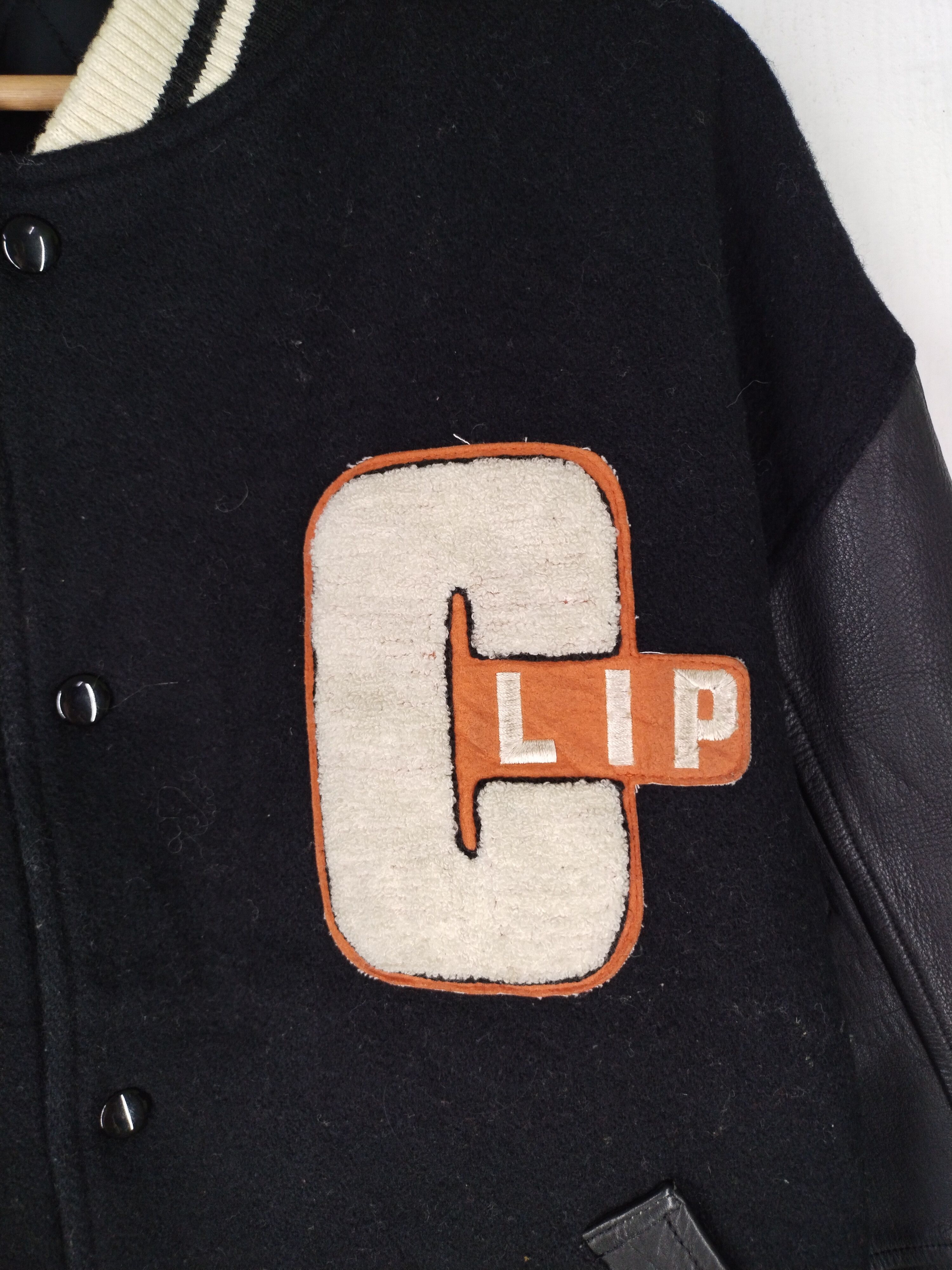 Vintage Vintage Pashu Clip Varsity Leather/Wool Jacket Size US M / EU 48-50 / 2 - 4 Thumbnail