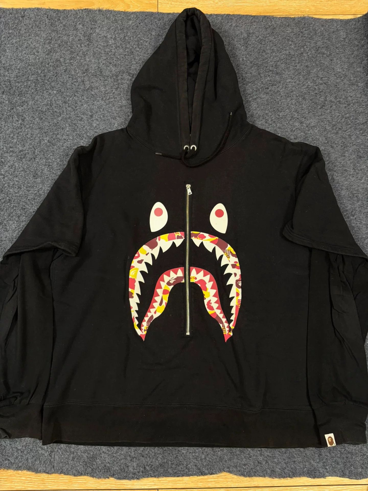 Bape Bape Shark Sweatshirt Pullover Size US XXL / EU 58 / 5 - 1 Thumbnail