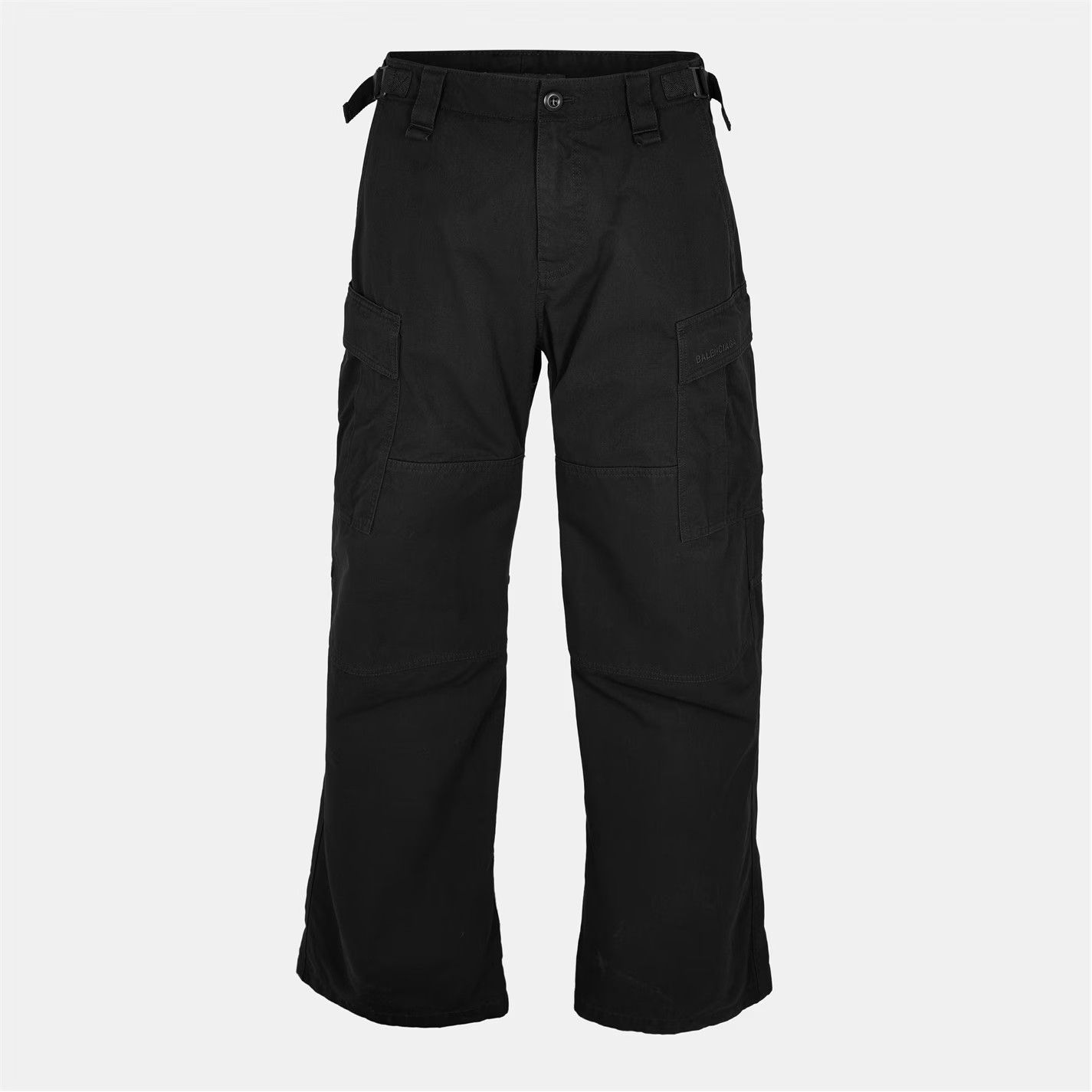 Balenciaga o1g2r1mq0226 Multi-Pocket Cargo Trousers In Black Size US 34 / EU 50 - 1 Thumbnail