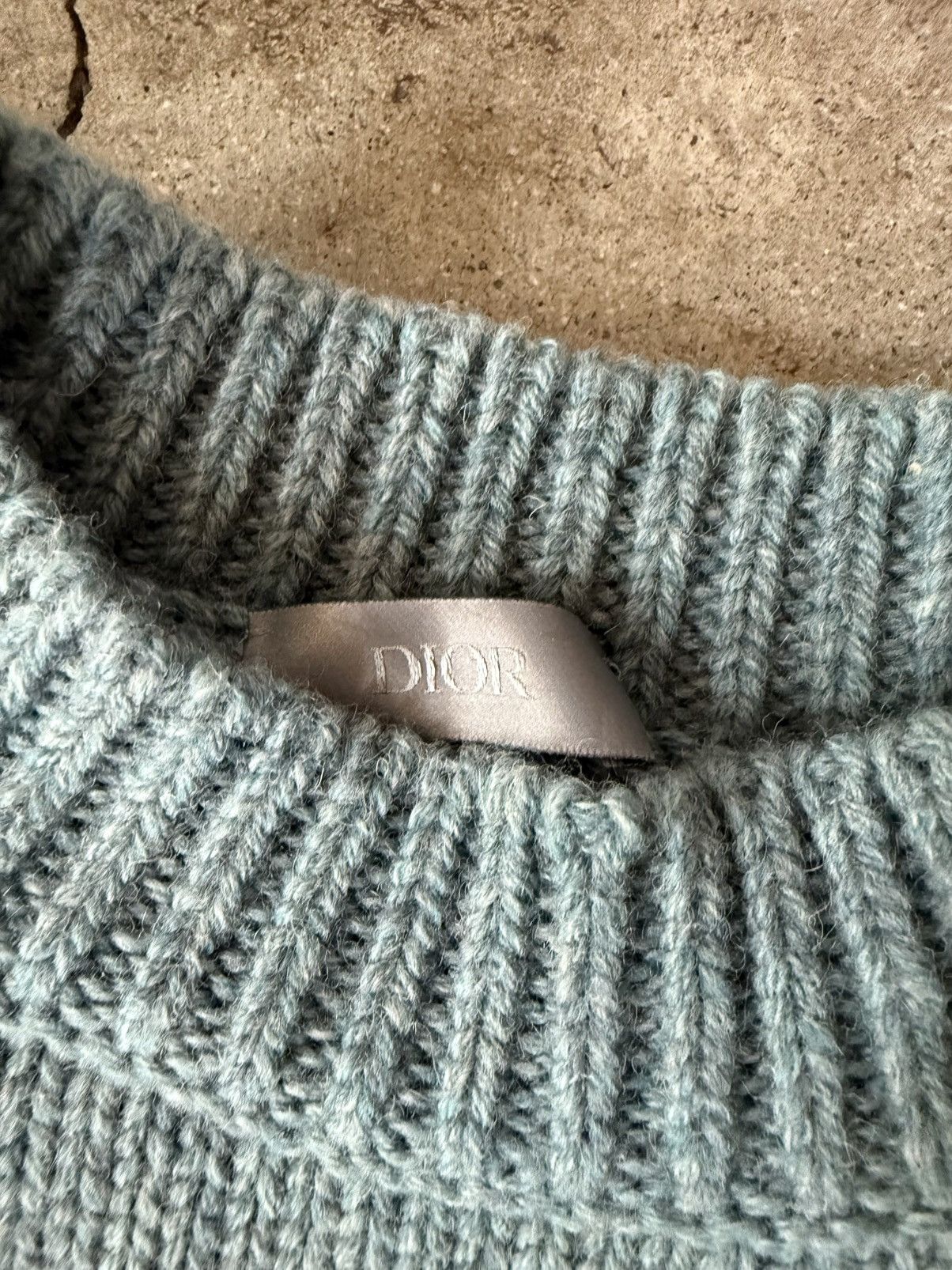 ARCHIVE RUNWAY DIOR JUDY BLAME VIRGIN WOOL KNIT SWEATER