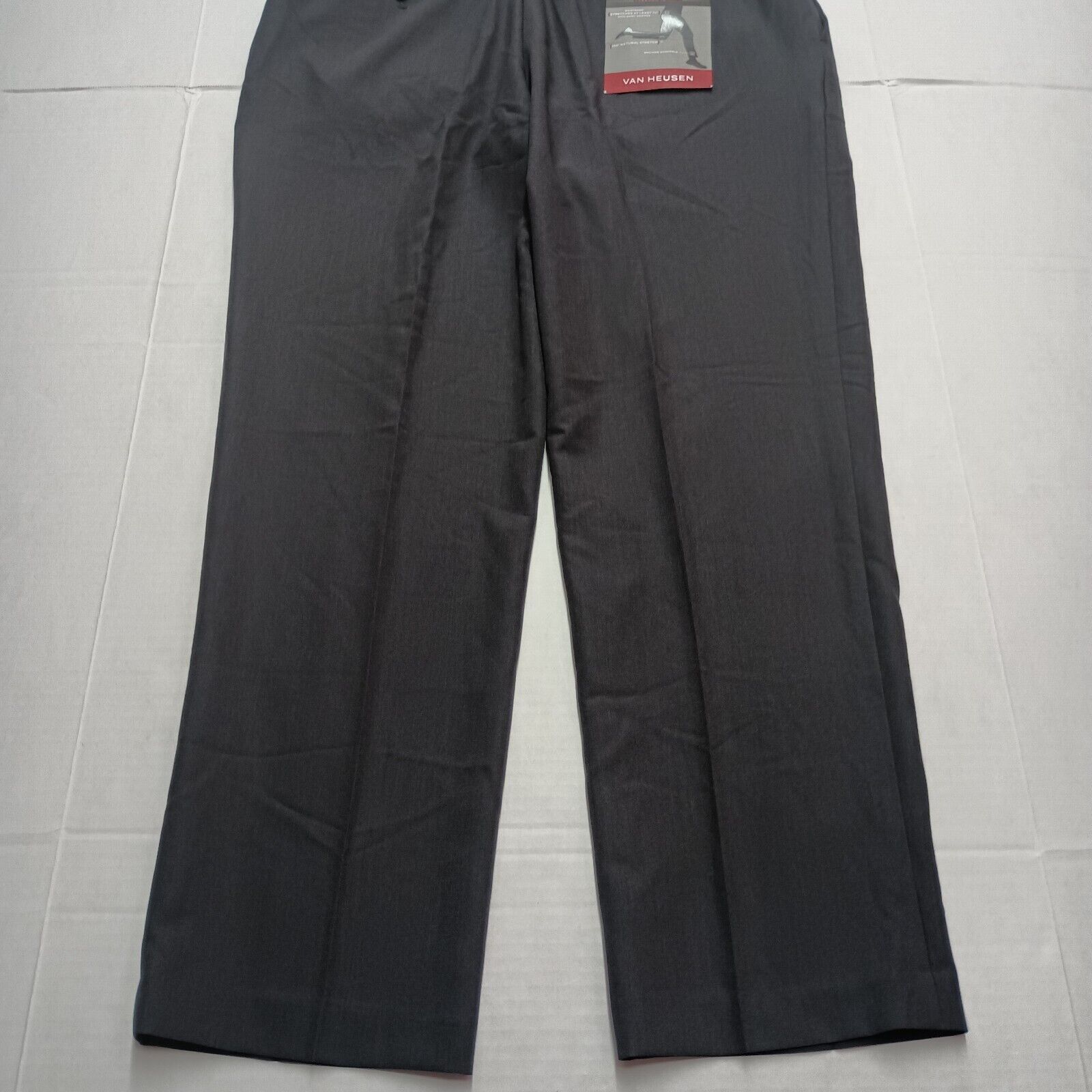 Van Heusen VAN HEUSEN Flex Pants Men's 36x29 Stretch Straight Fit Black Size US 36 / EU 52 - 7 Thumbnail