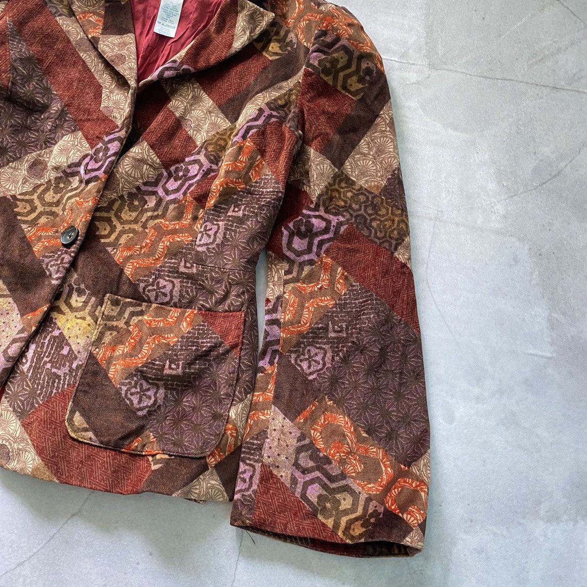 Japanese Brand × Kenzo × Vintage Kenzo Jungle Rare Patchwork Archive Blazer Jacket Size M / US 6-8 / IT 42-44 - 4 Thumbnail