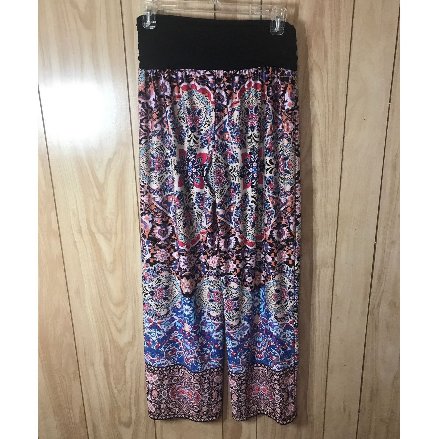 Alyx Alyx Paisley Pleated Stretch High Rise Wide Leg Pants L Size 28" / US 6 / IT 42 - 2 Thumbnail