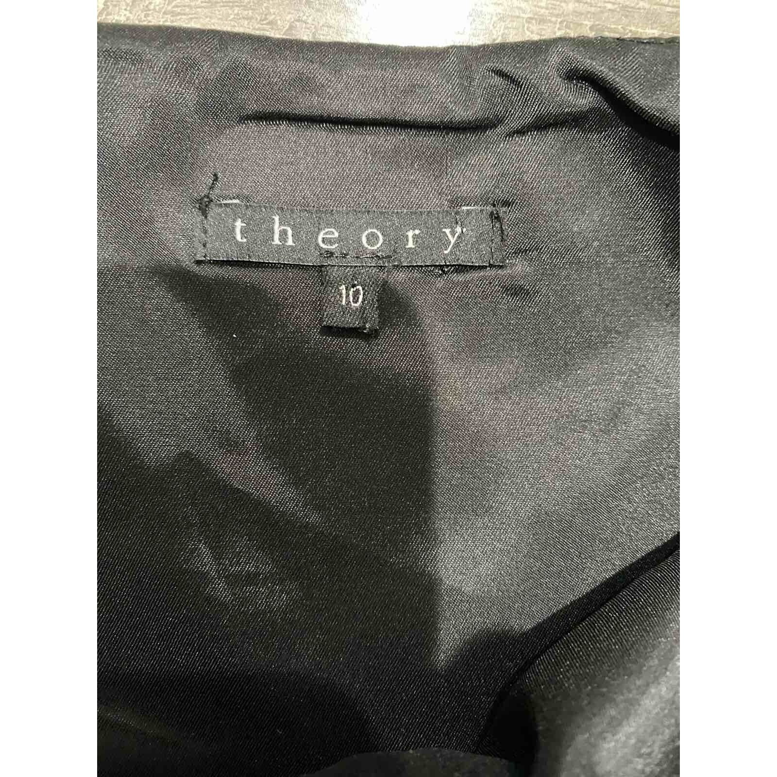Theory Theory Square Neckline Mini Dress Wool Blend Size 10 A002020 Size L / US 10 / IT 46 - 5 Thumbnail