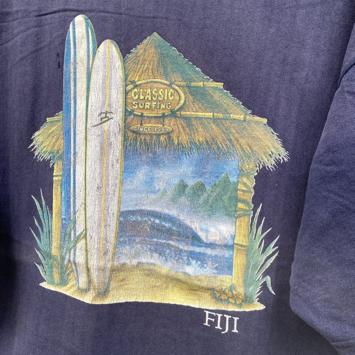 Vintage Thrashed Faded Vintage 90s Fiji Classic Surfing ERD GRUNGE T Size US M / EU 48-50 / 2 - 4 Thumbnail