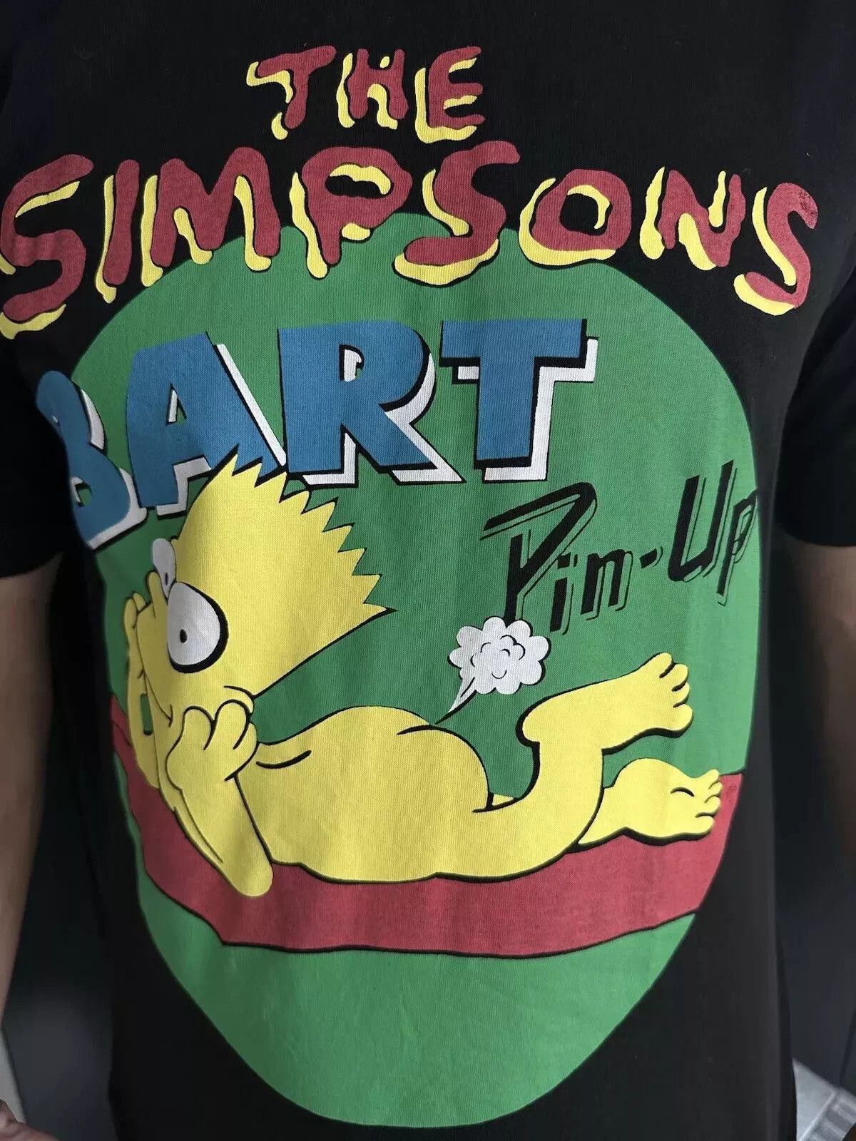 Vintage Vintage 1990s Promo TV Show Bart Simpson Pin-Up Tee Shirt Size US S / EU 44-46 / 1 - 8 Thumbnail
