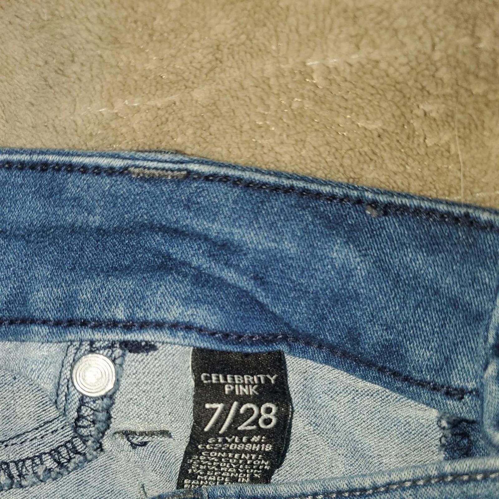 Other Celebrity Pink Women's Blue and Navy Jeans Size 30" / US 8 / IT 44 - 5 Thumbnail