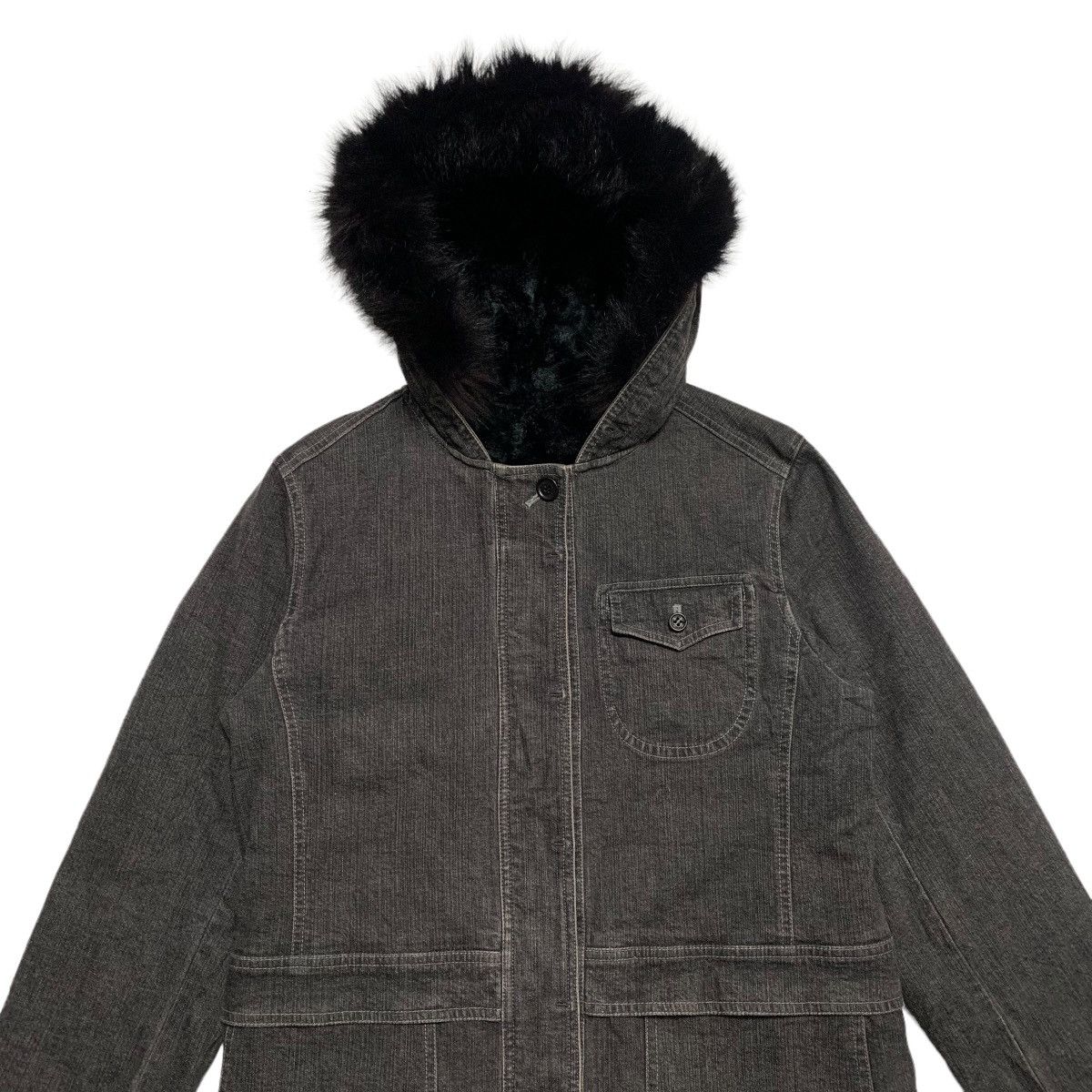 Sonia Rykiel Sonia Rykiel Hooded Denim Jacket Size S / US 4 / IT 40 - 4 Thumbnail