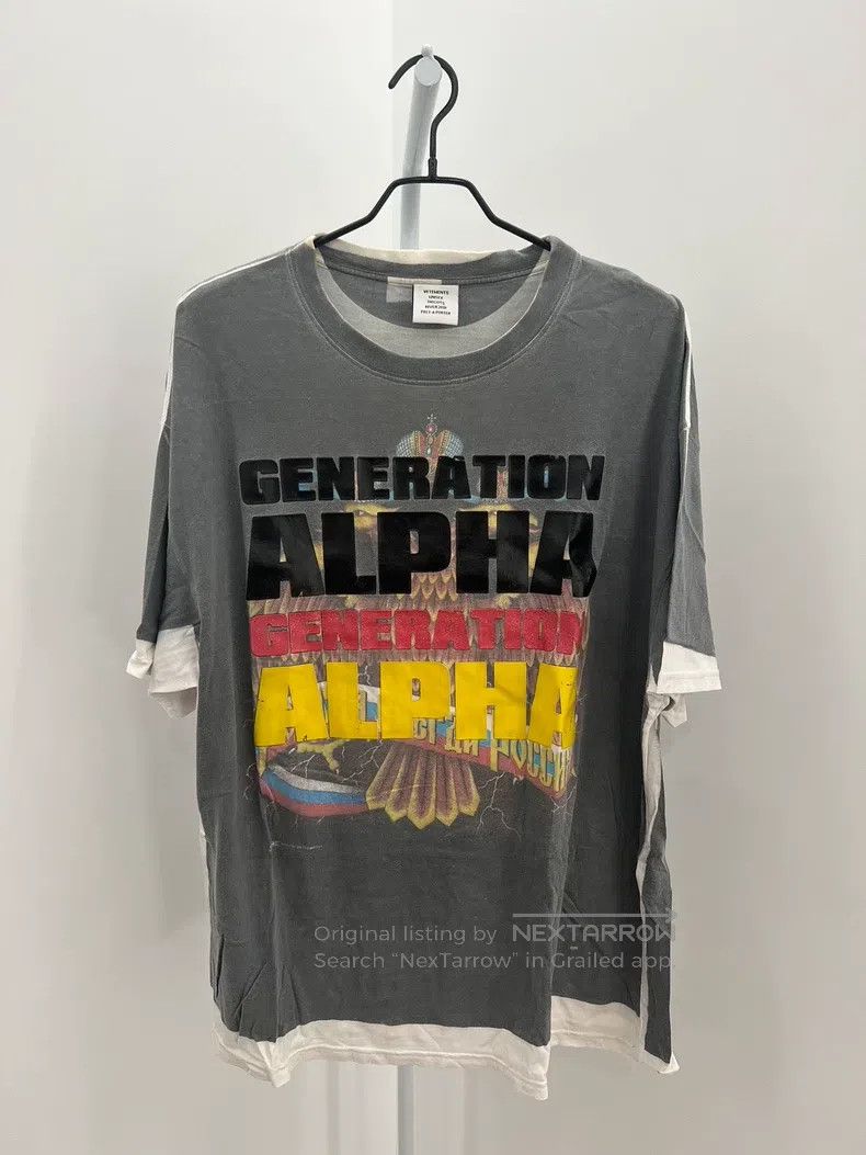 Vetements Vetements Short-Sleeve T-Shirt with Wide Fit and Printed L Size US S / EU 44-46 / 1 - 1 Thumbnail