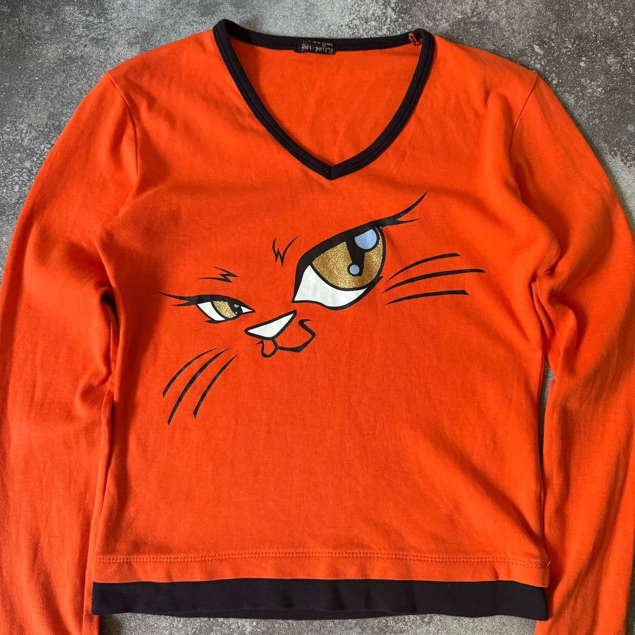 Hysteric Glamour × Japanese Brand × Vintage Y2K Vintage Super Cute Kitty Long Sleeve Top Size M / US 6-8 / IT 42-44 - 3 Thumbnail