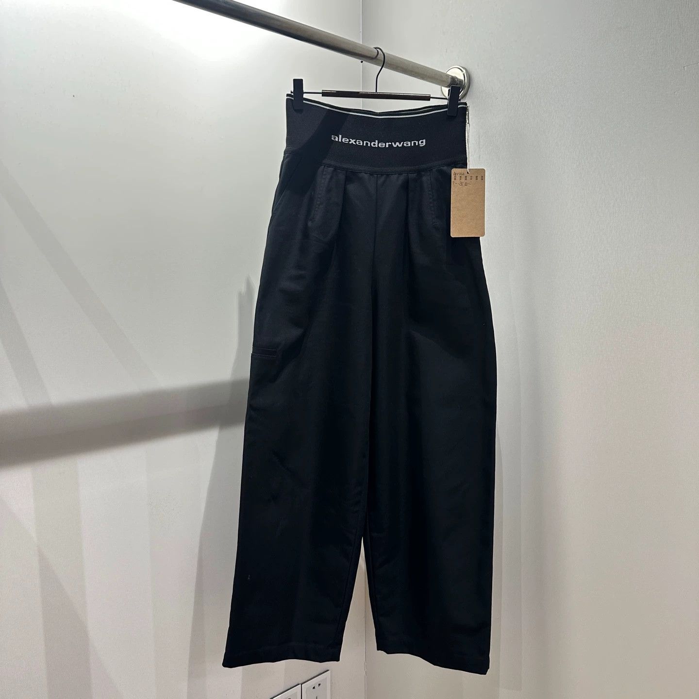 Alexander Wang Alexander Wang apr148 slogan waist cotton pants Size 2 Size 26" / US 2 / IT 38 - 1 Thumbnail