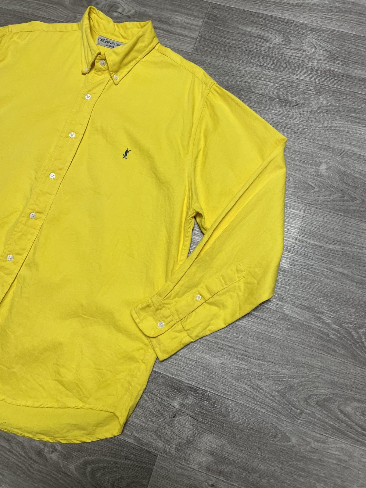 Yves Saint Laurent Vintage Yves Saint Laurent Paris YSL Heavy Long Sleeve Shirt Size US L / EU 52-54 / 3 - 5 Thumbnail