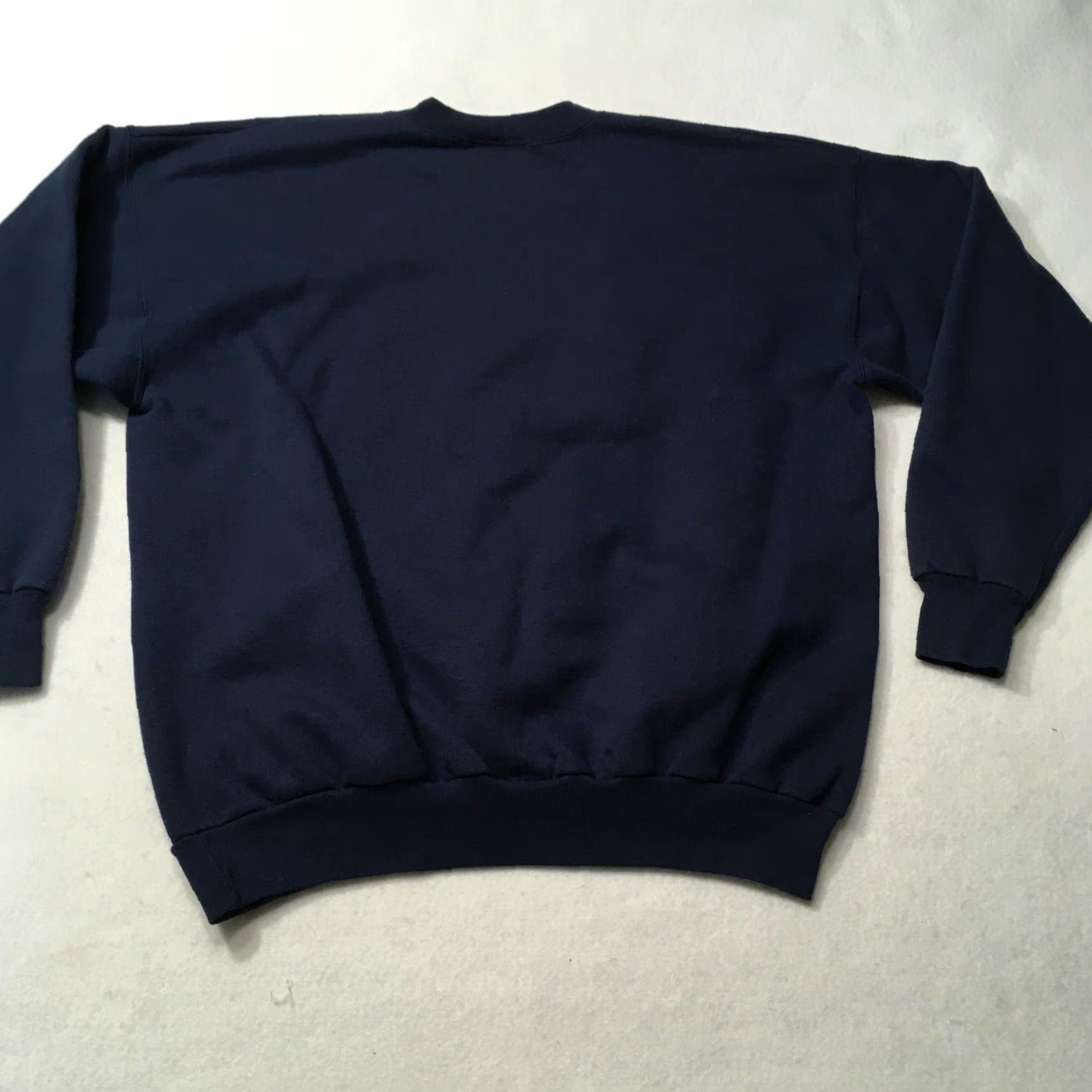 Vintage MC Sports Sweater Men Navy Large Embroidered USA Flag God Bless America Blue Pullover Casual Modern Shirt Size US L / EU 52-54 / 3 - 8 Thumbnail