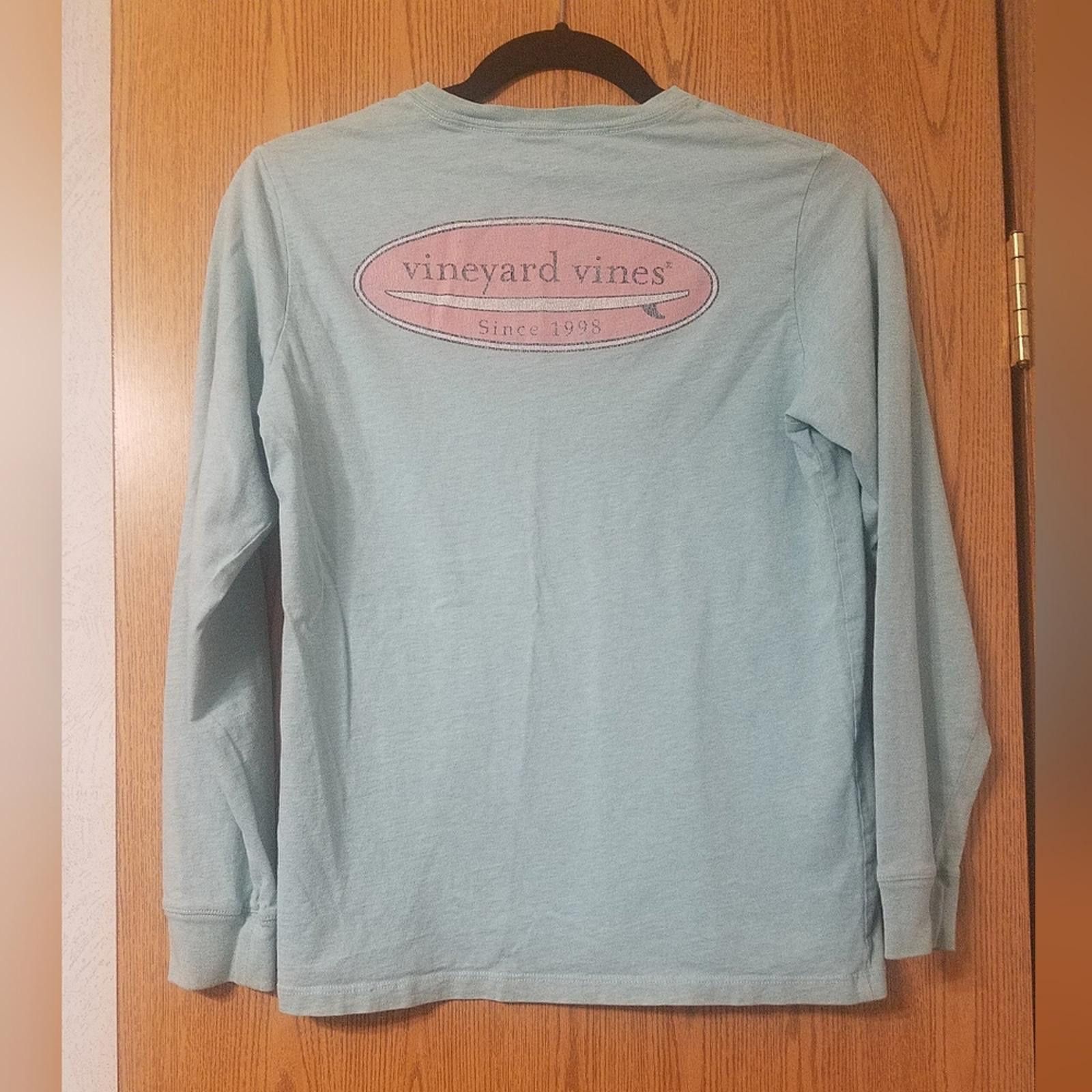 Vineyard Vines Vineyard Vines Light Blue Long Sleeve Shirt Size Medium Size US M / EU 48-50 / 2 - 2 Thumbnail