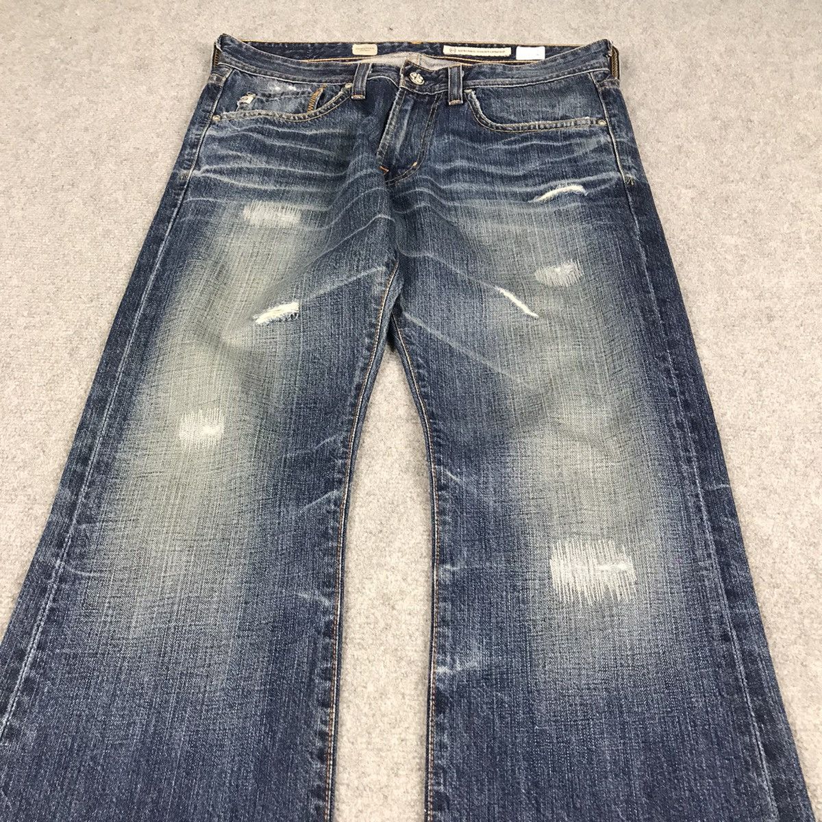 AG Adriano Goldschmied AG ADRIANO GOLDSCHMIED DISTRESSED JEANS BOOTCUT PANTS Size US 30 / EU 46 - 3 Thumbnail